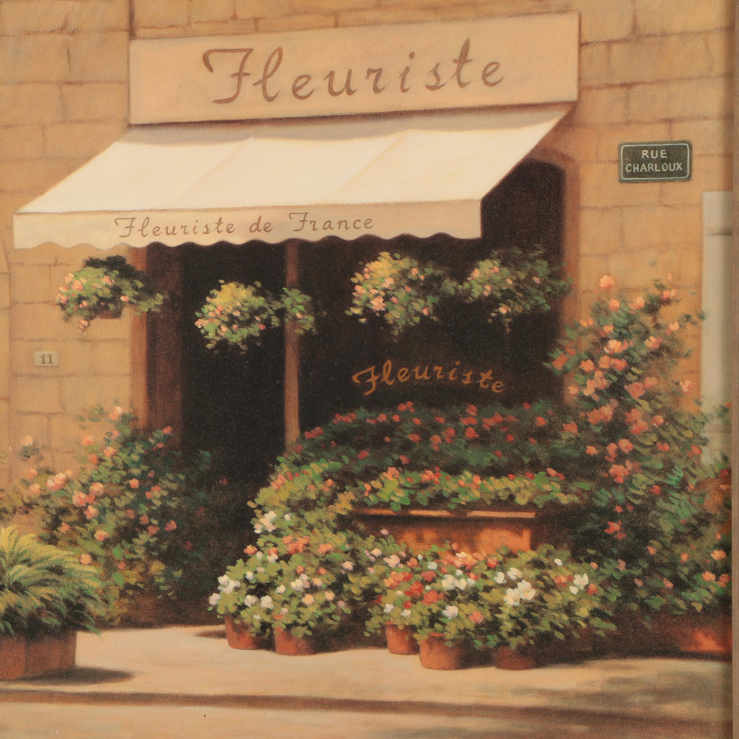 Offset Lithograph After Christopher Wu "French Florist"