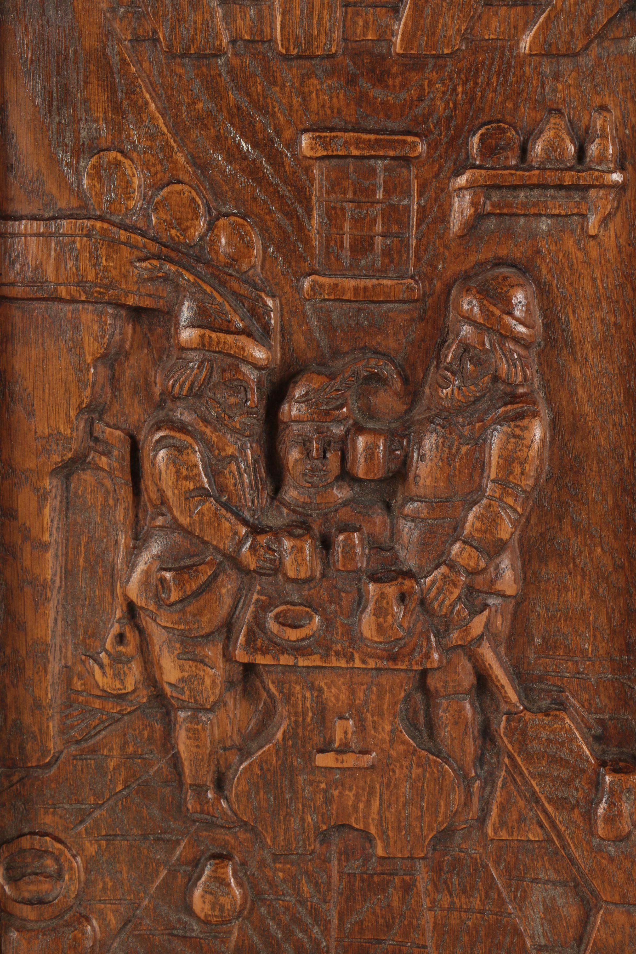 Carved Relief Panels of Tavern Scenes