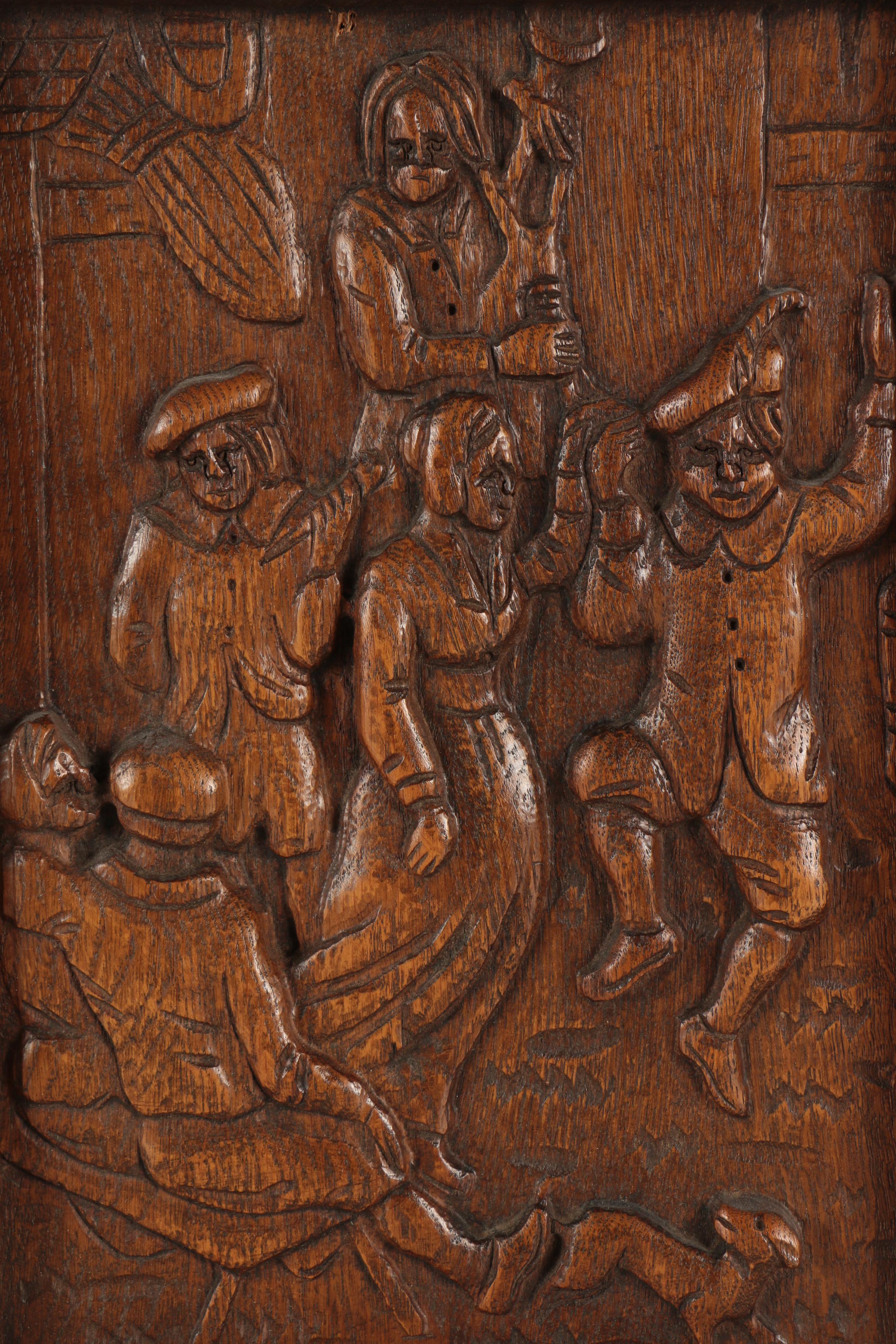 Carved Relief Panels of Tavern Scenes