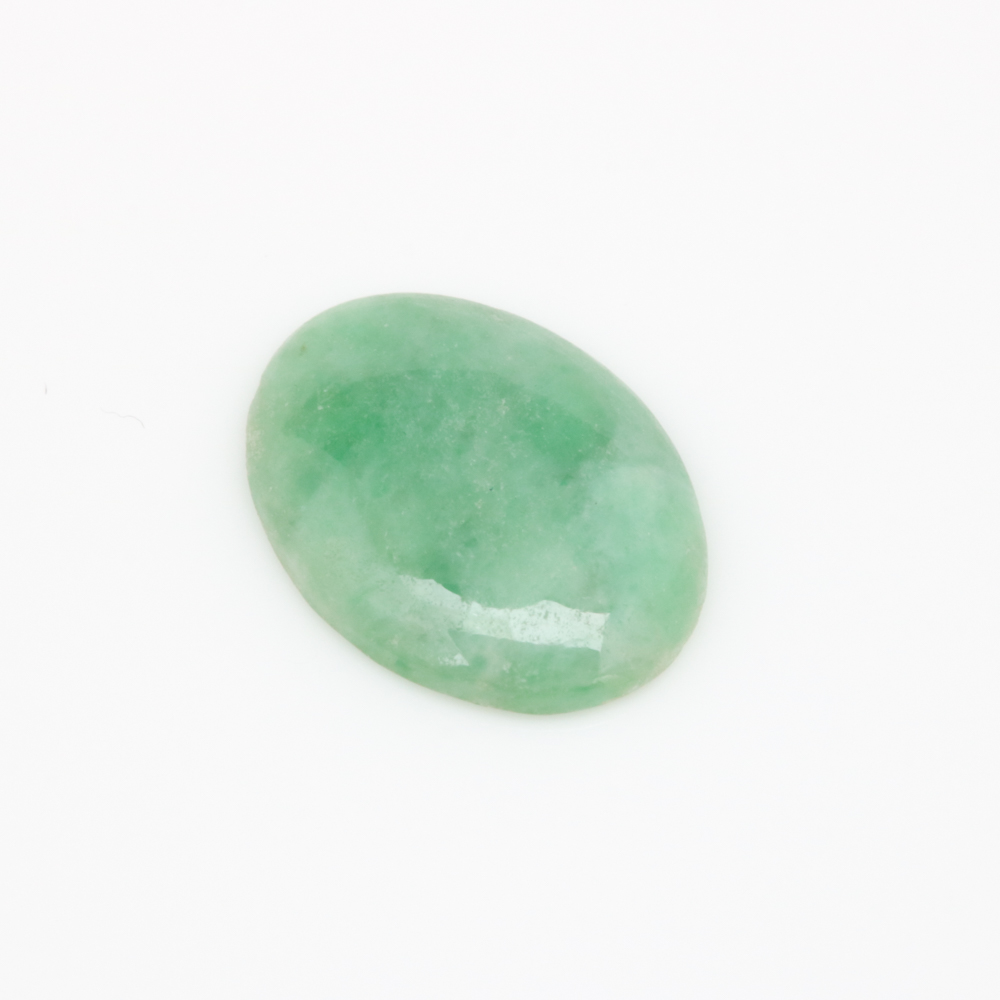 Loose 2.56 CT Green Nephrite Cabochon