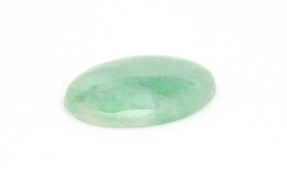 Loose 2.56 CT Green Nephrite Cabochon