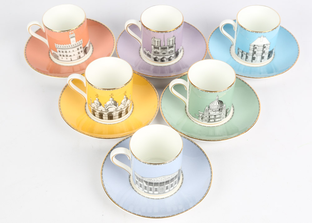 Wedgwood "Grand Tour Collection" Cups and Saucers