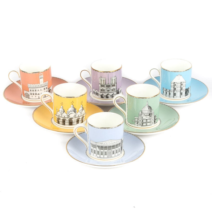 Wedgwood "Grand Tour Collection" Cups and Saucers