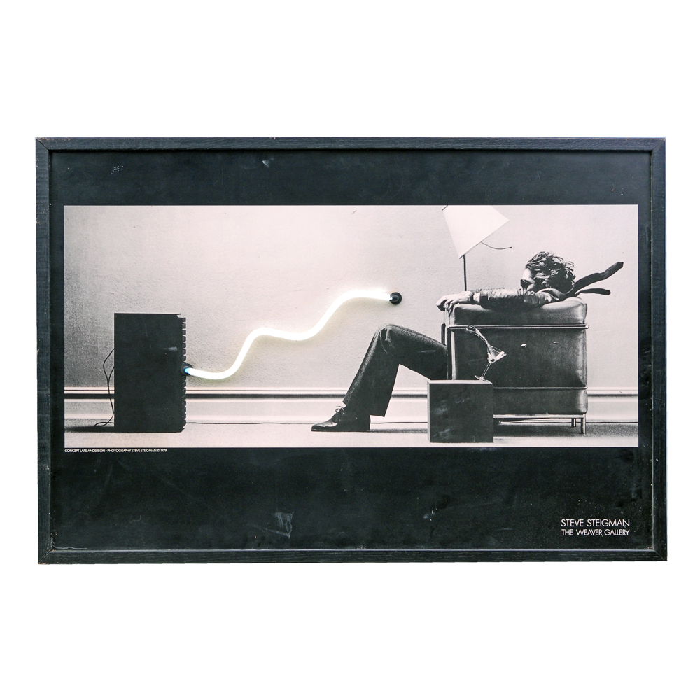Steve Steigman "Blown Away" Illuminated Neon Light Poster