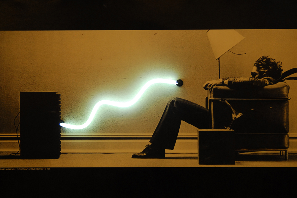 Steve Steigman "Blown Away" Illuminated Neon Light Poster