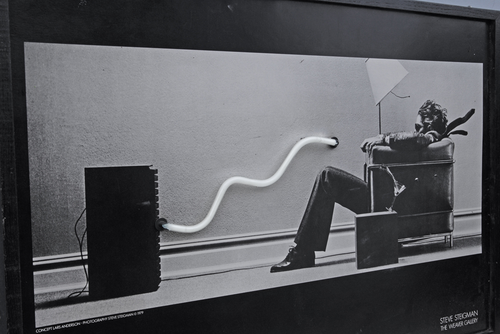 Steve Steigman "Blown Away" Illuminated Neon Light Poster