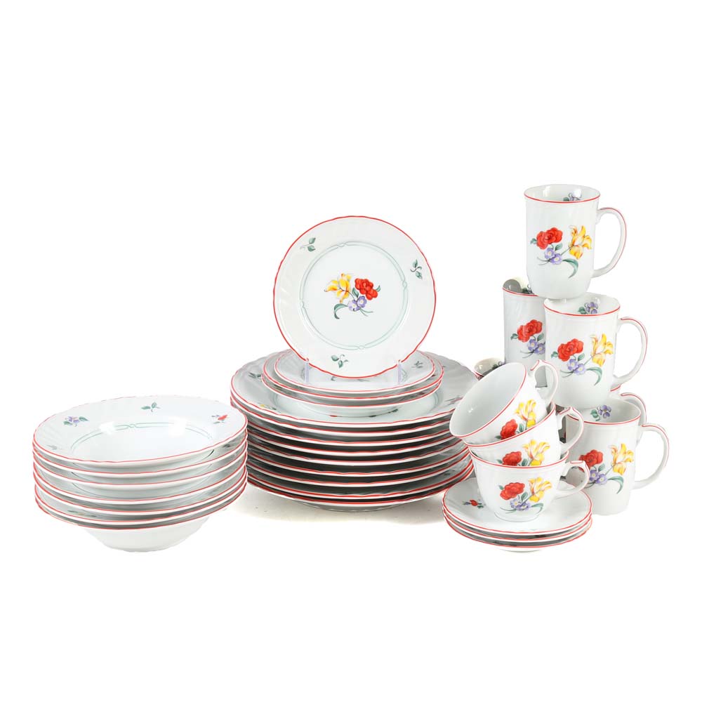 Fitz and Floyd "Printemps" Dinnerware Service