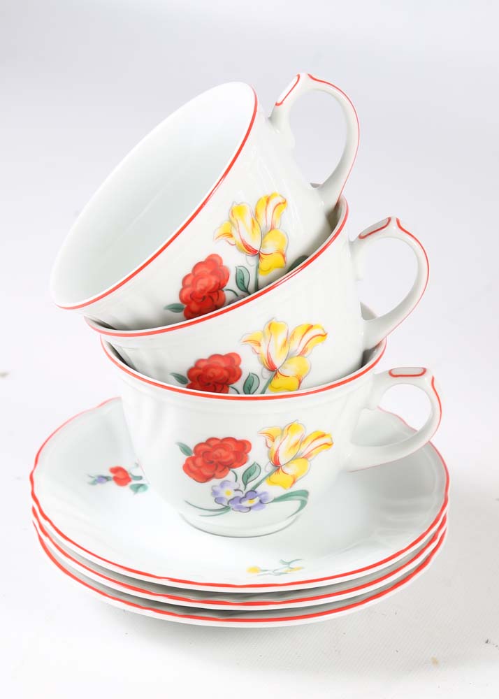 Fitz and Floyd "Printemps" Dinnerware Service
