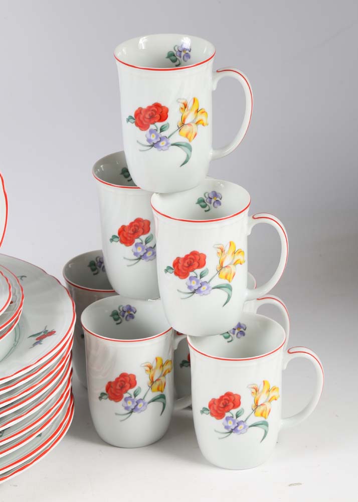 Fitz and Floyd "Printemps" Dinnerware Service