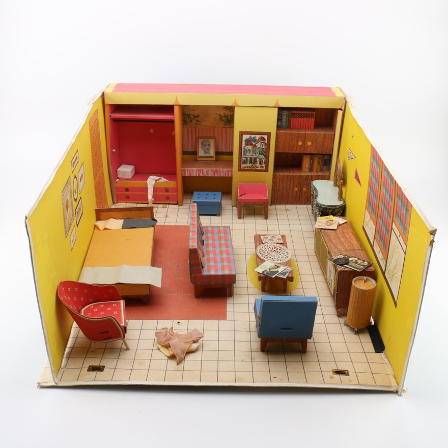 1962 Mattel "Barbie Dream House" with Furnishings