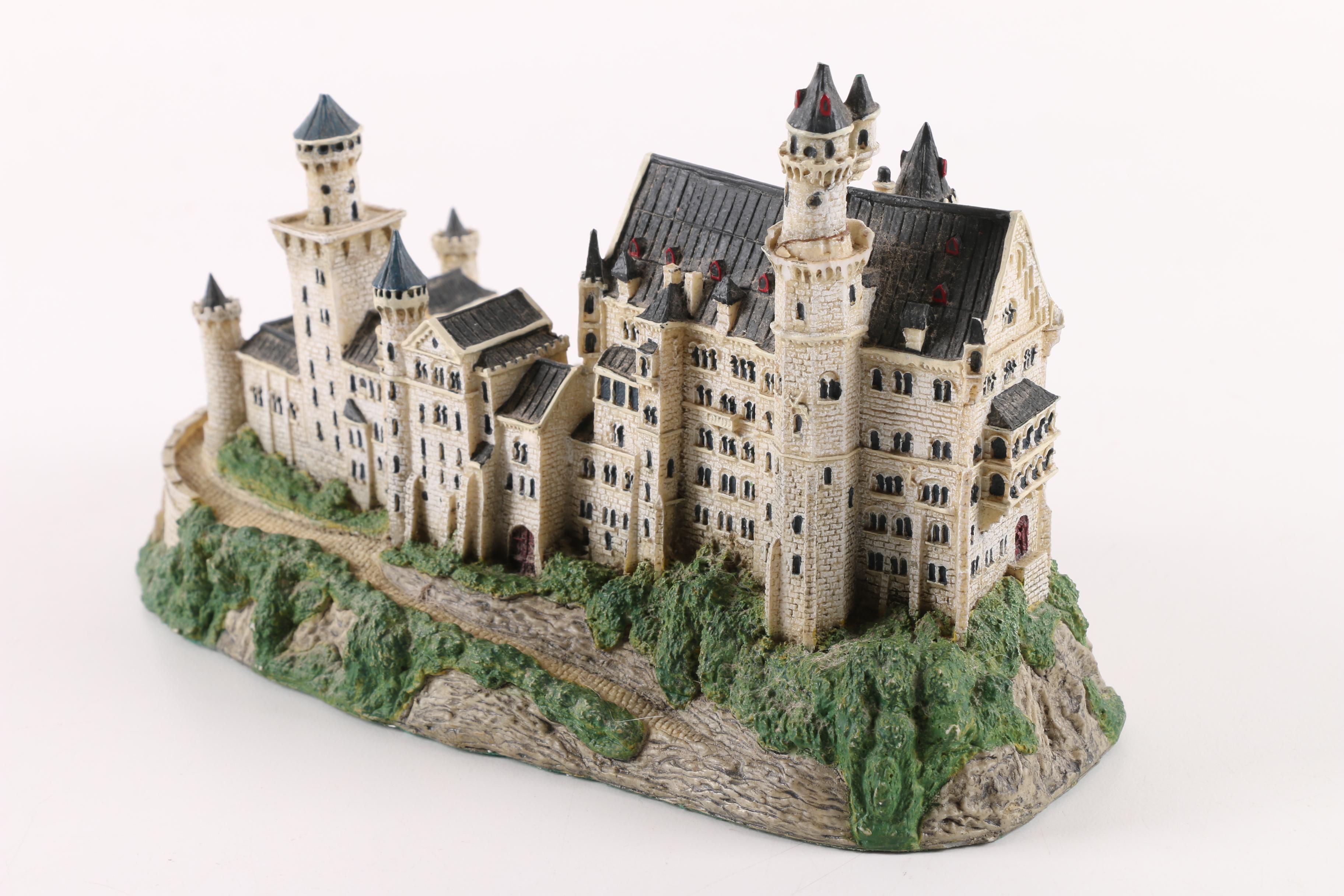 Danbury Mint and David Winter Resin Figurines including "Neuschwanstein Castle"