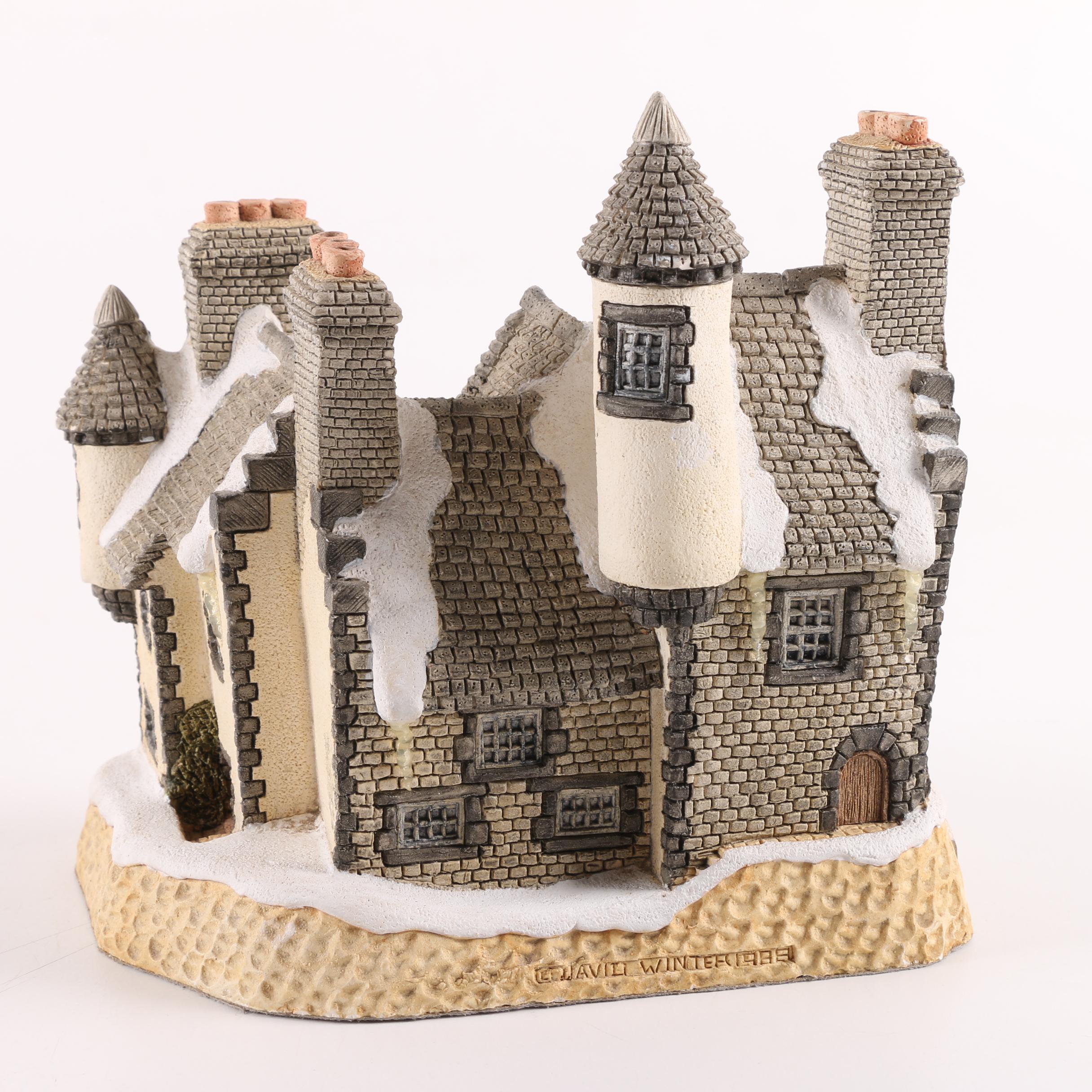 Danbury Mint and David Winter Resin Figurines including "Neuschwanstein Castle"