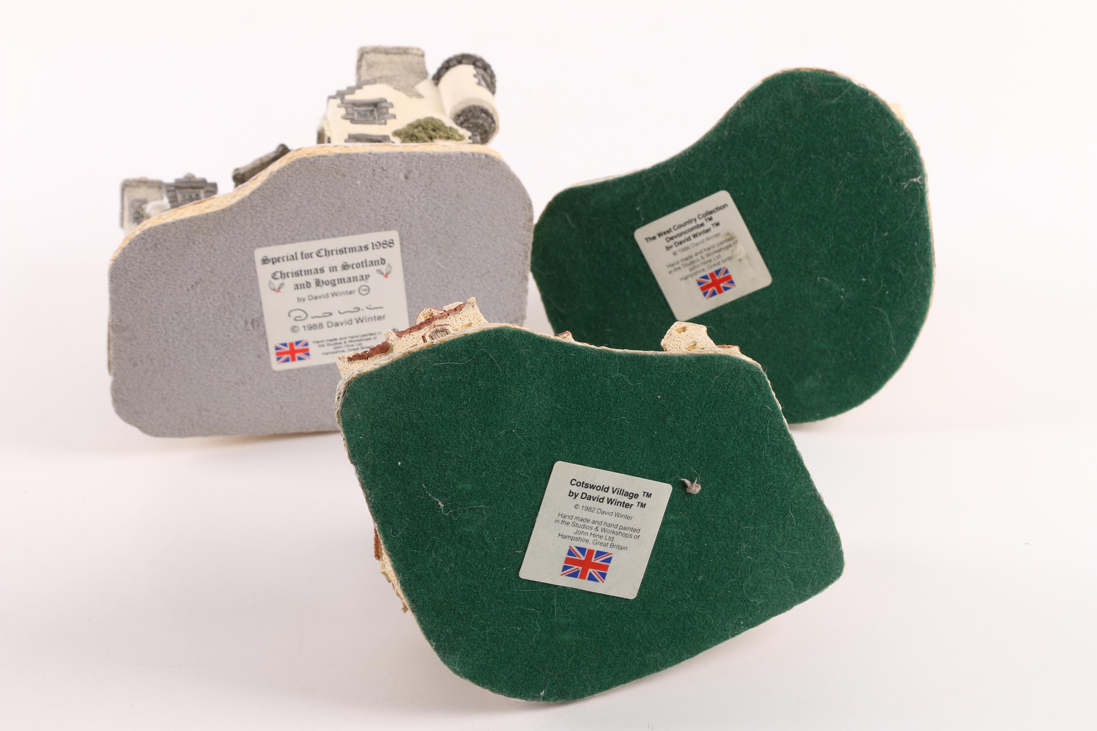 Danbury Mint and David Winter Resin Figurines including "Neuschwanstein Castle"