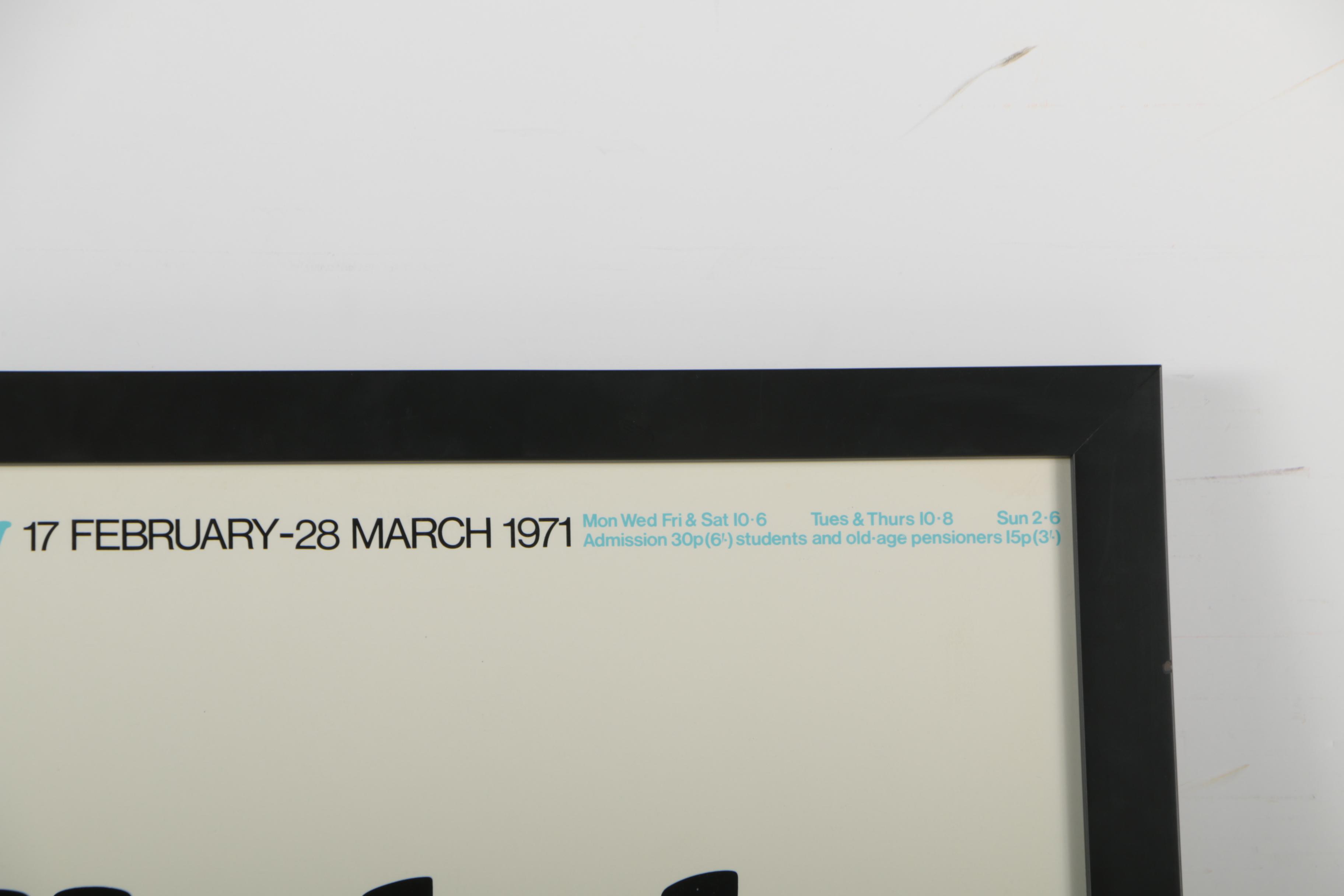 Andy Warhol 1971 Tate Gallery Exhibition Poster