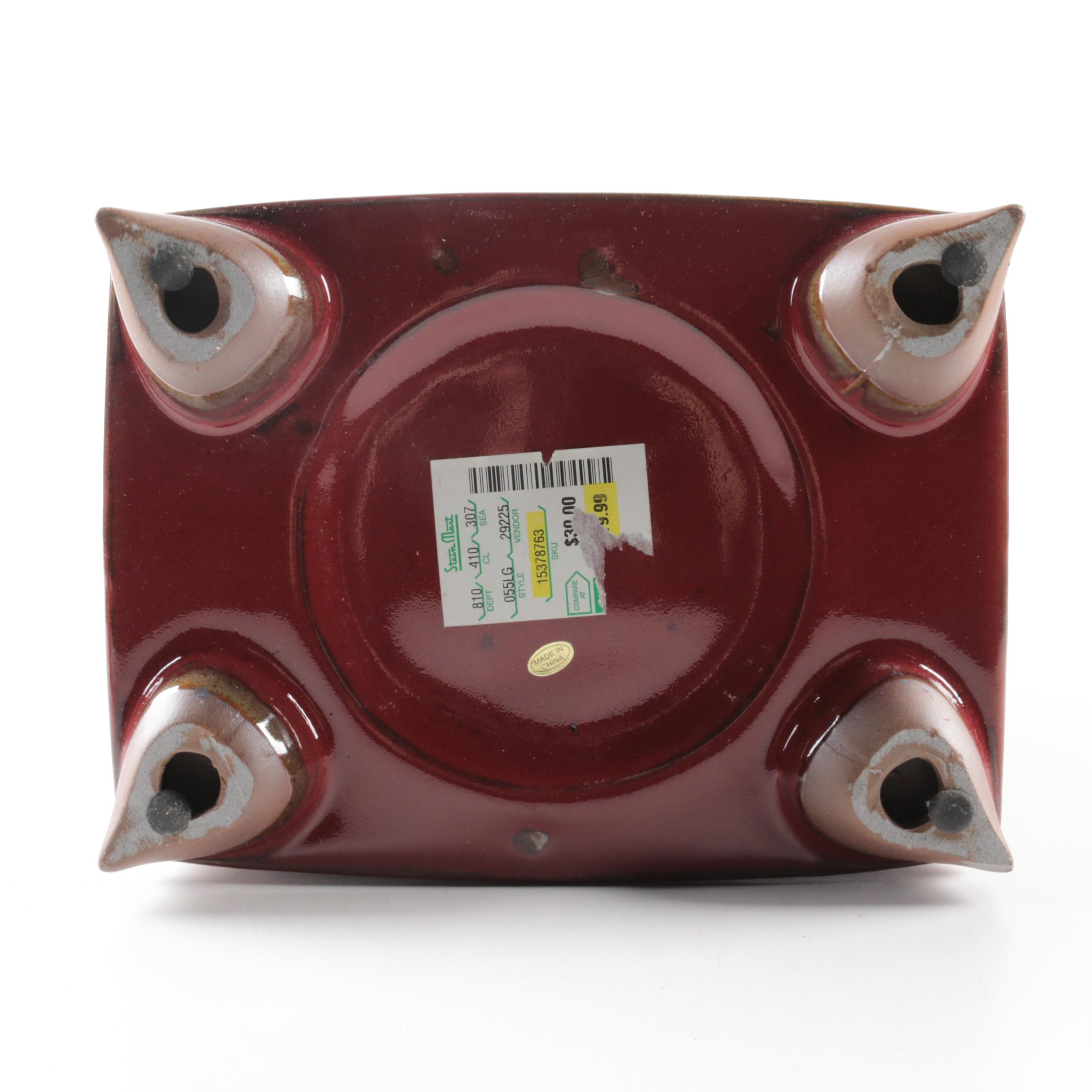 Pair of Chinese Ceramic Vases with Longevity Medallion Motif