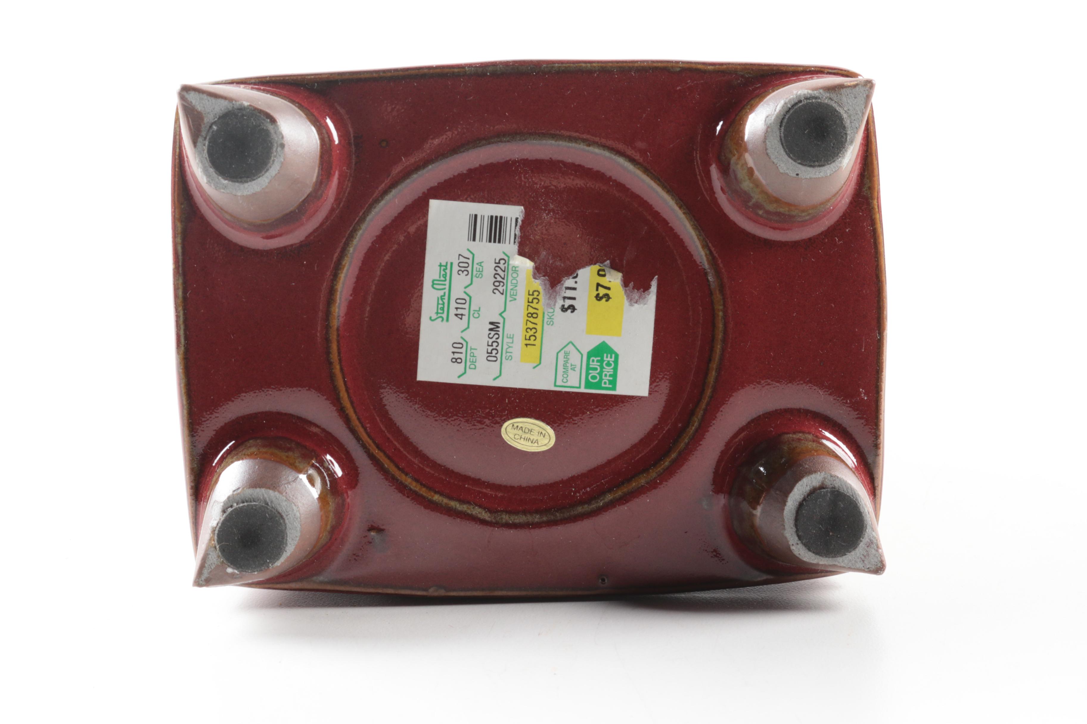 Pair of Chinese Ceramic Vases with Longevity Medallion Motif