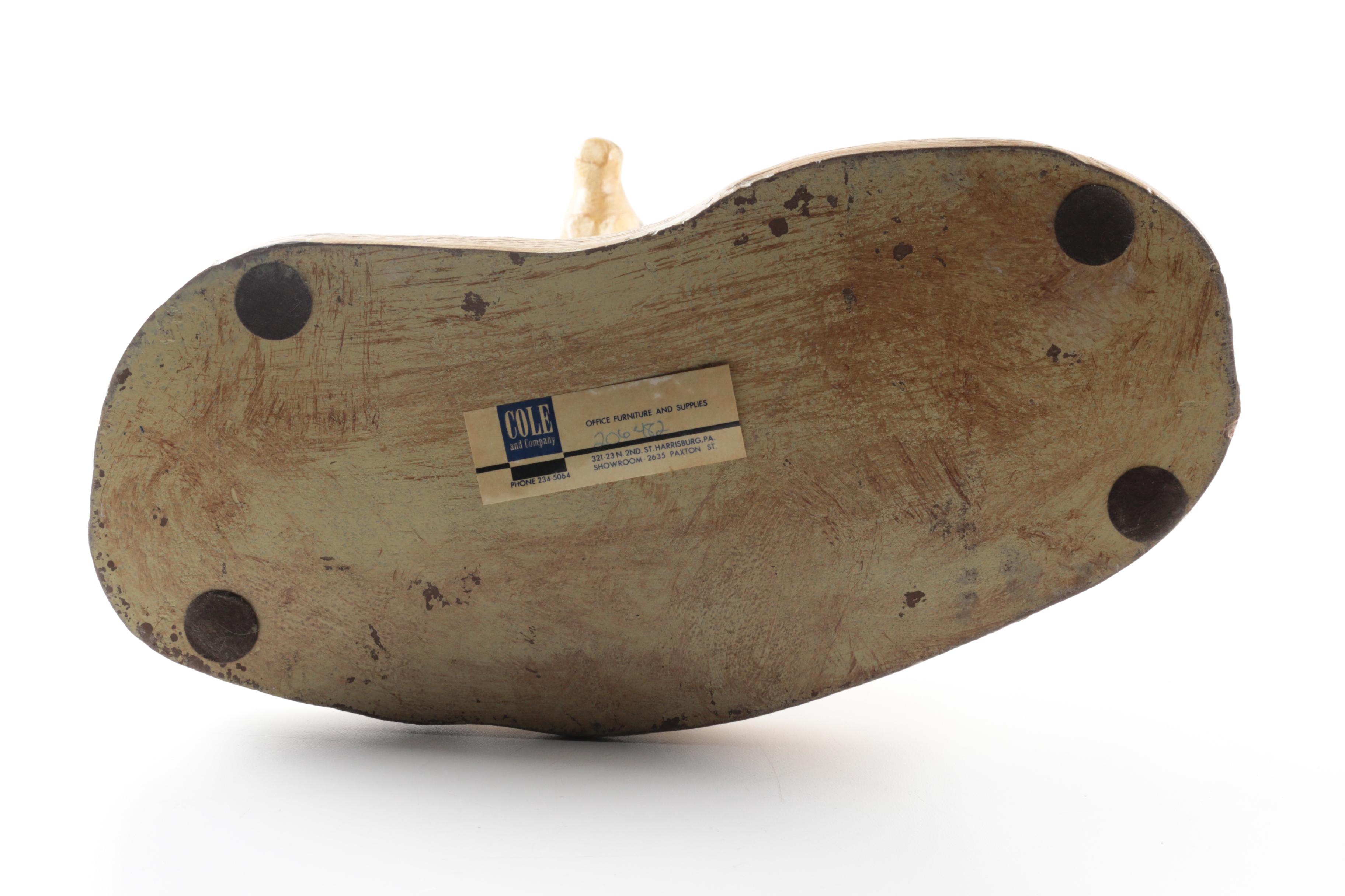 Cole and Company Wooden Gazelle Statuette