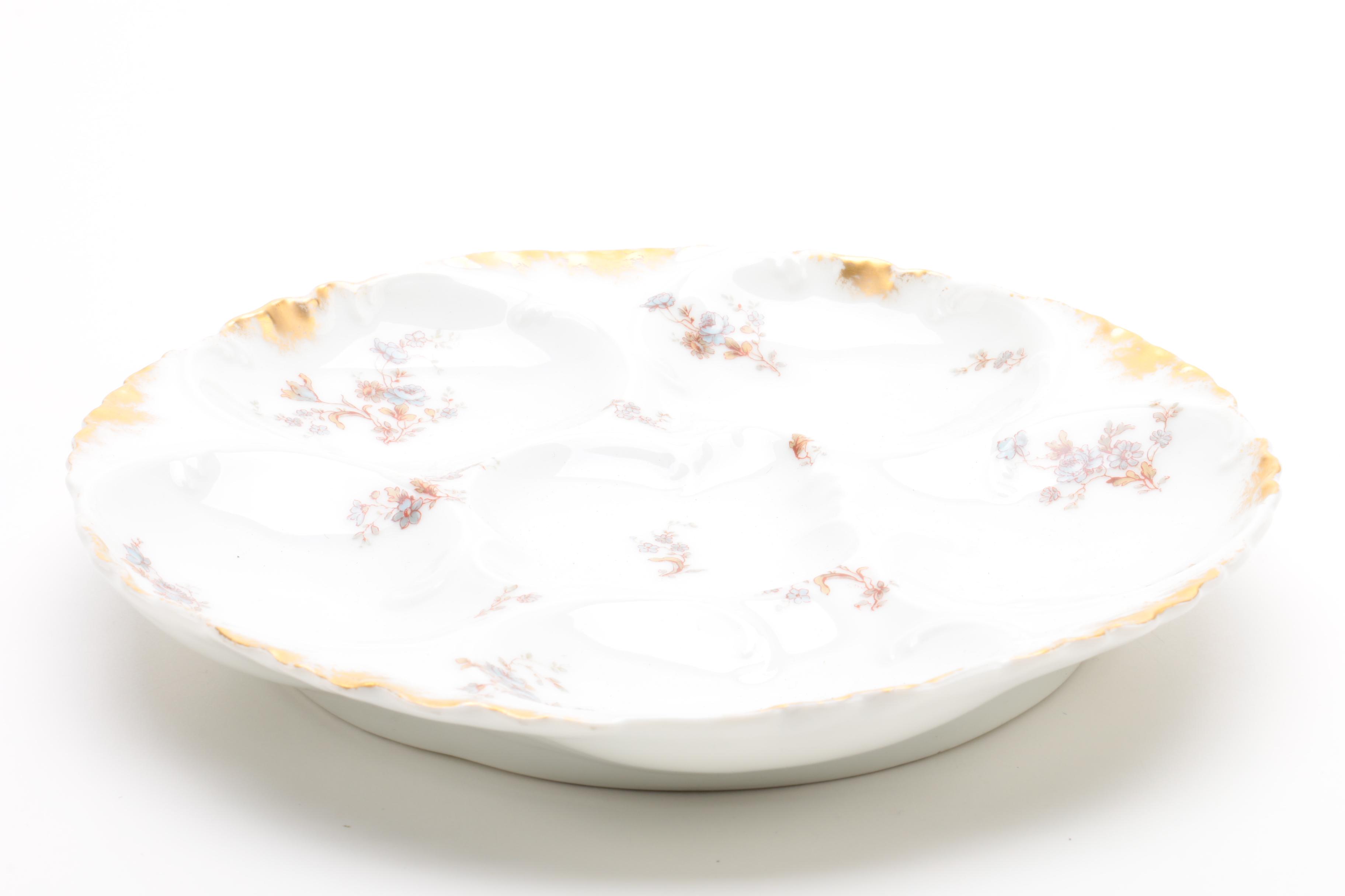 Haviland Limoges Oyster Porcelain Plate