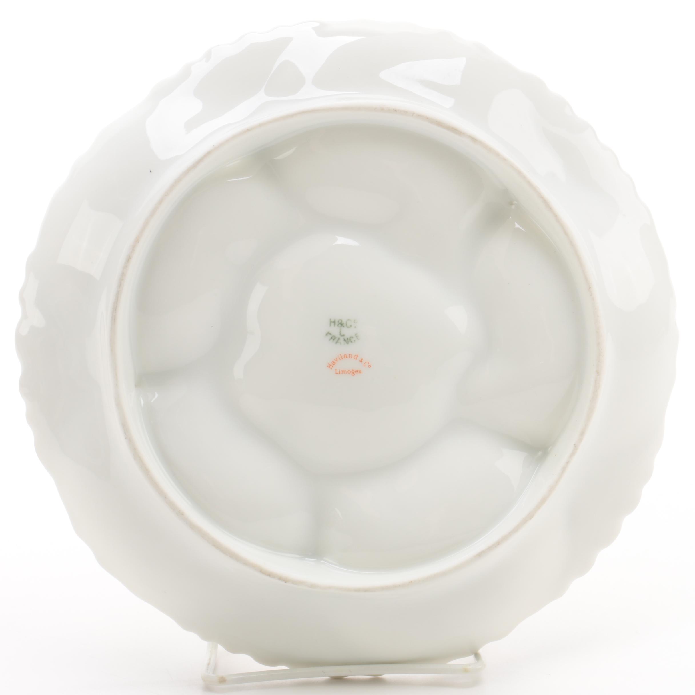 Haviland Limoges Oyster Porcelain Plate