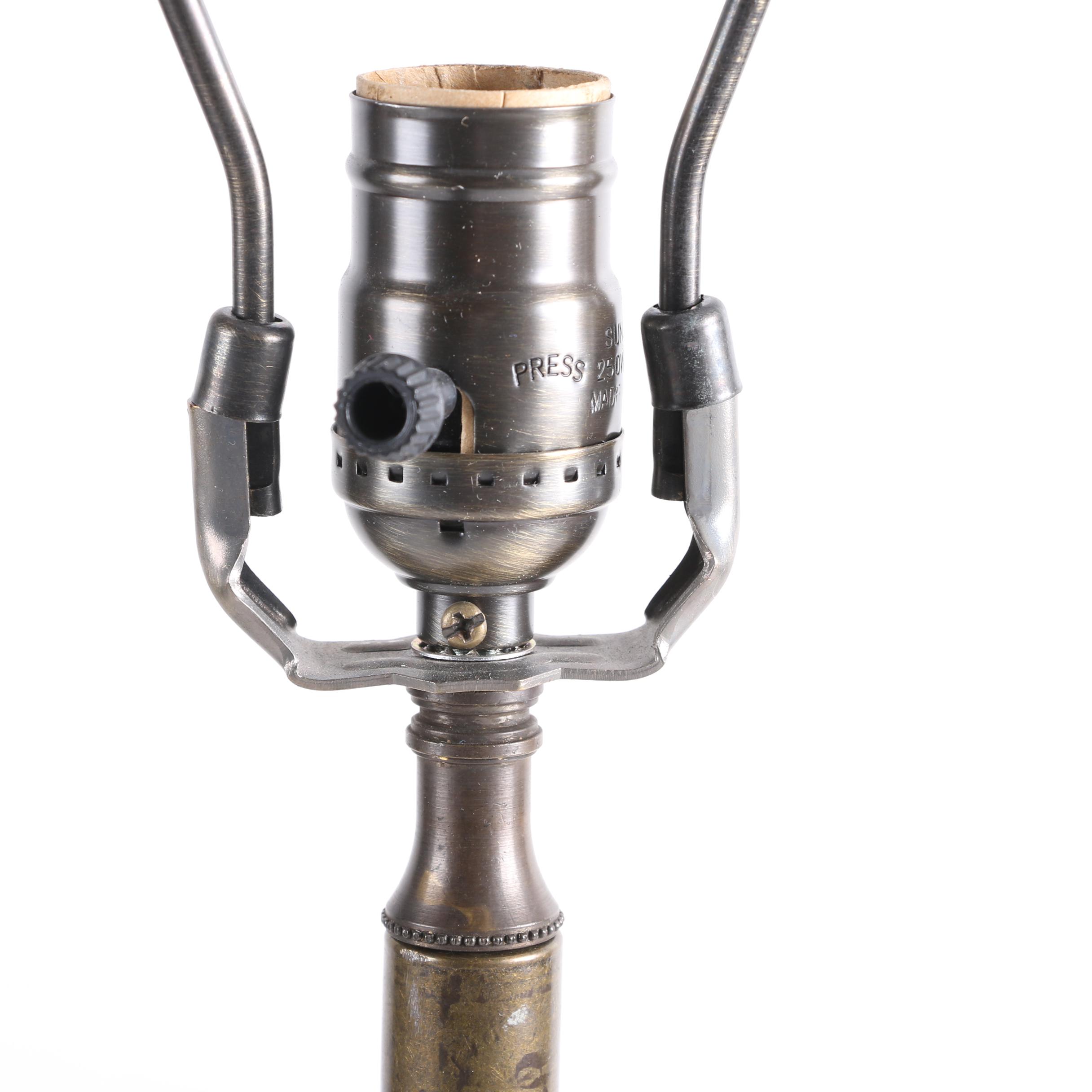 Two Wooden Table Lamps