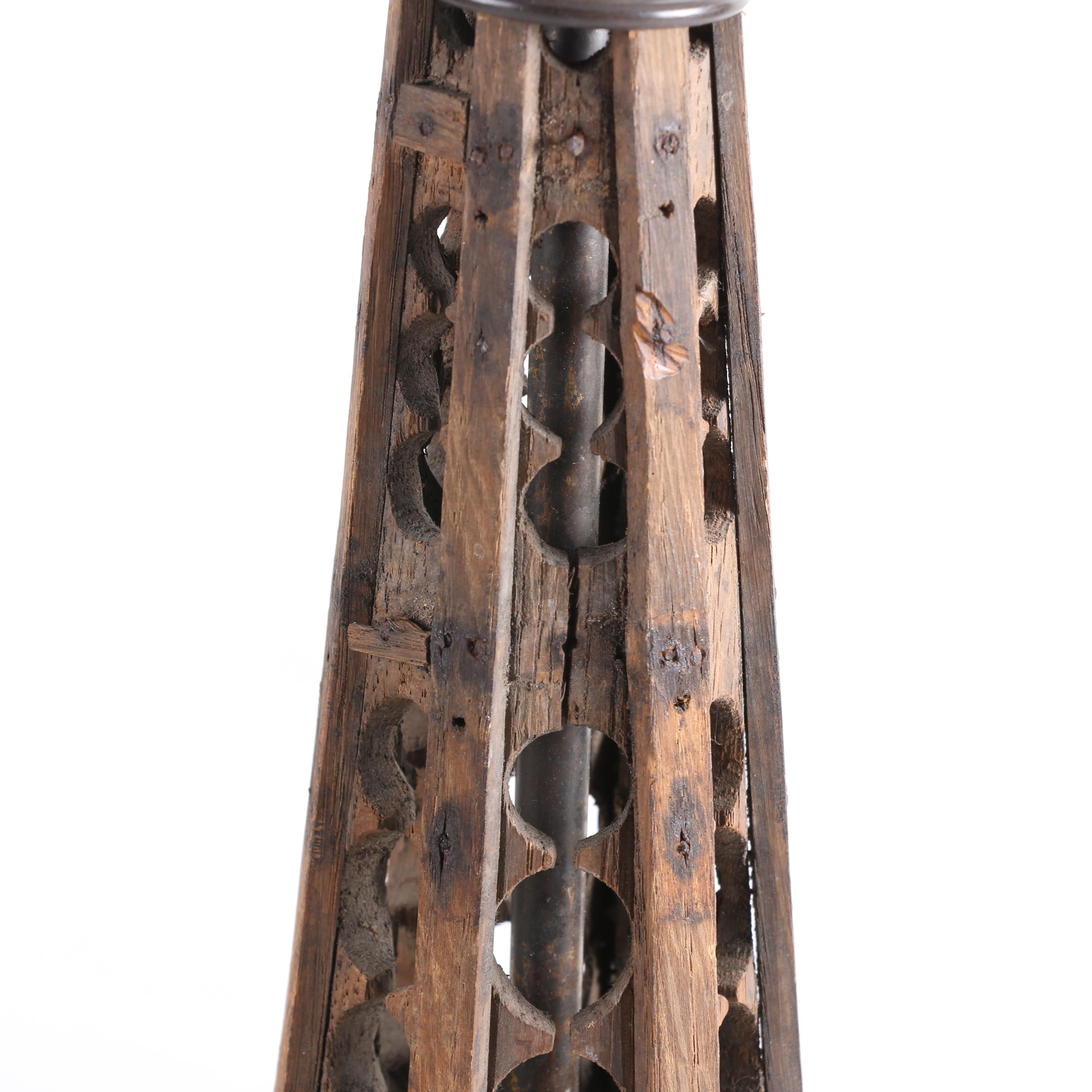 Two Wooden Table Lamps