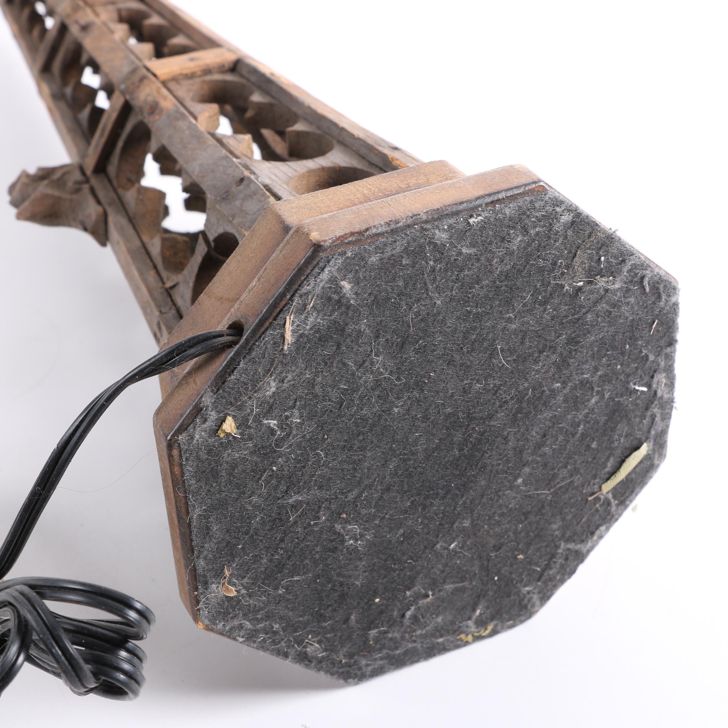 Two Wooden Table Lamps