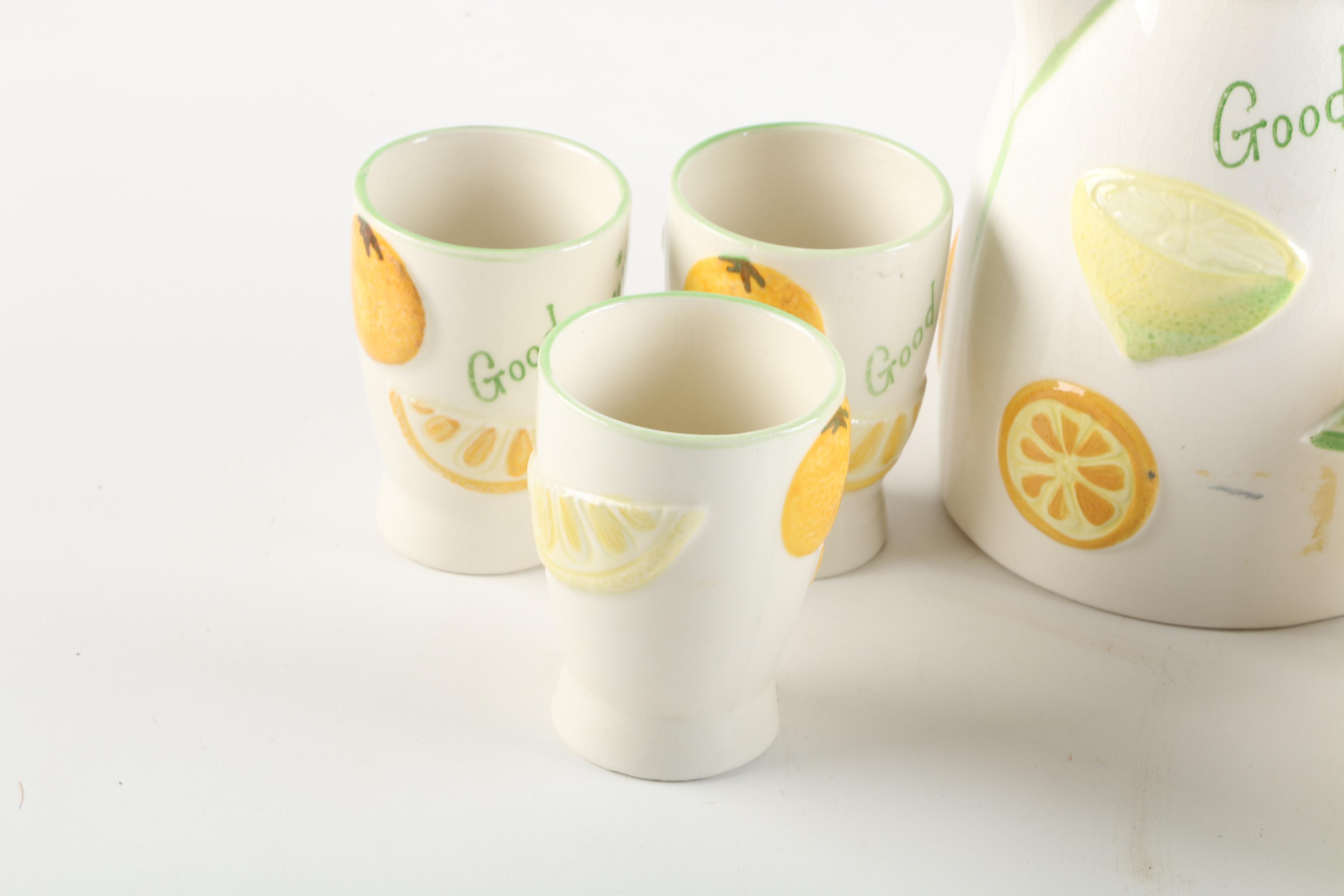 Napco "Good Morning" Juice Set, Circa 1961