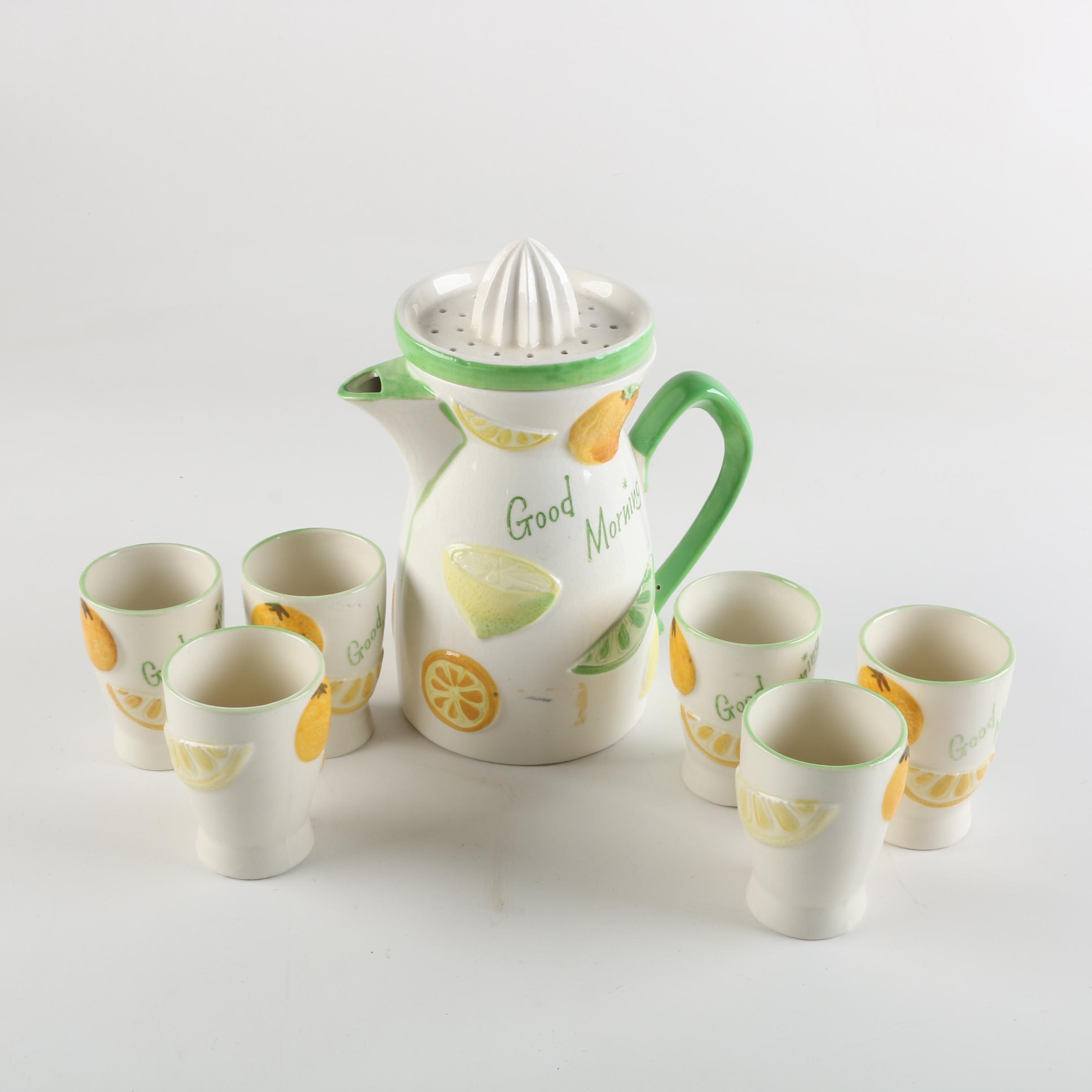 Napco "Good Morning" Juice Set, Circa 1961