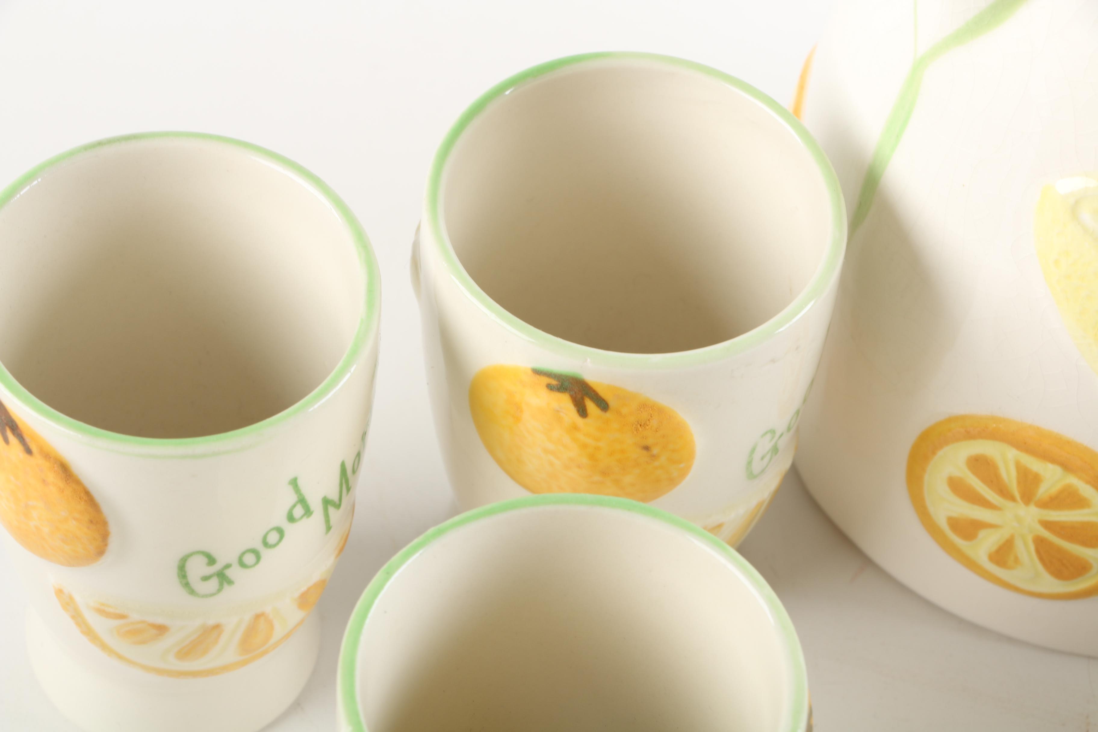 Napco "Good Morning" Juice Set, Circa 1961
