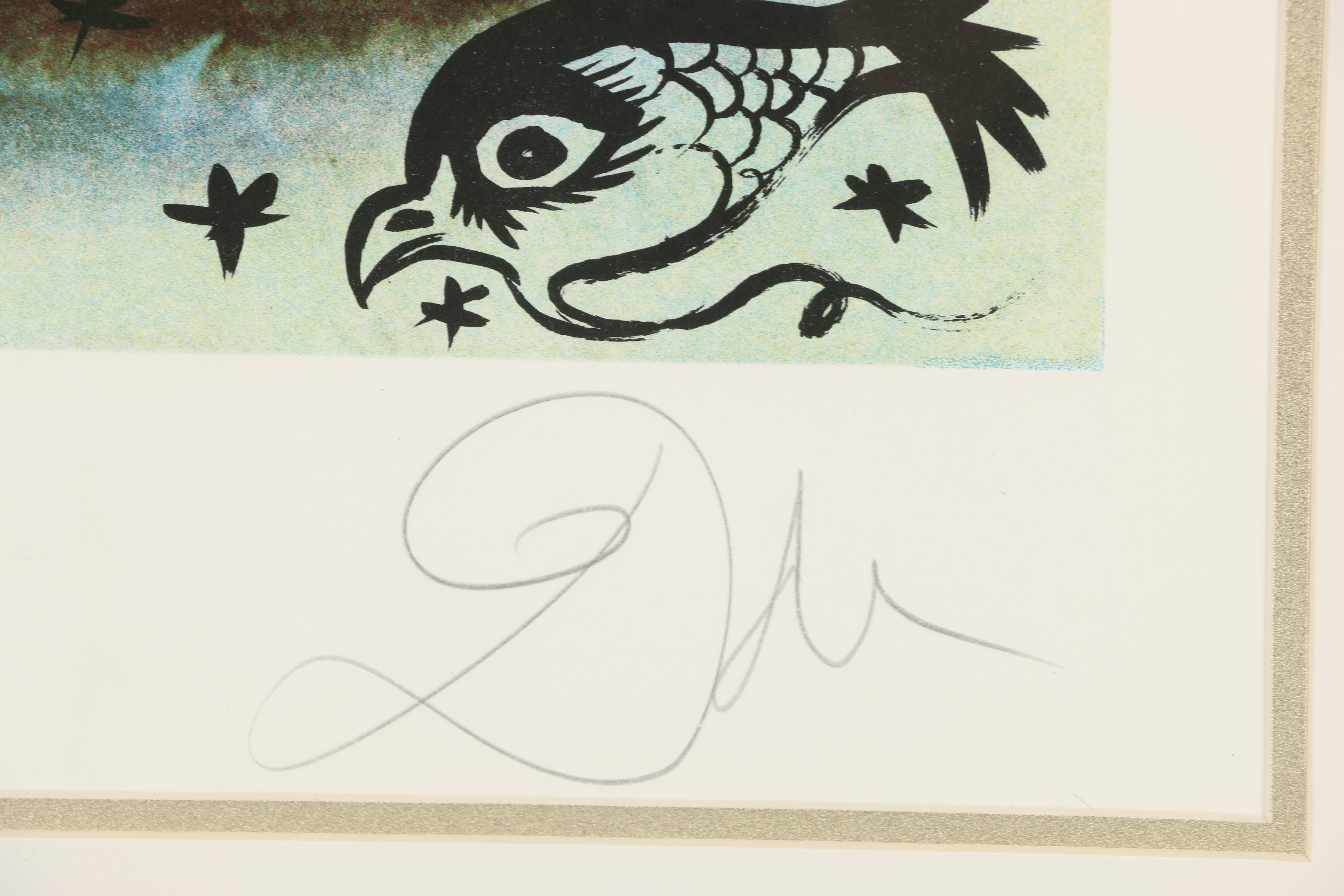 Salvador Dalí Lithograph "Two of Swords"