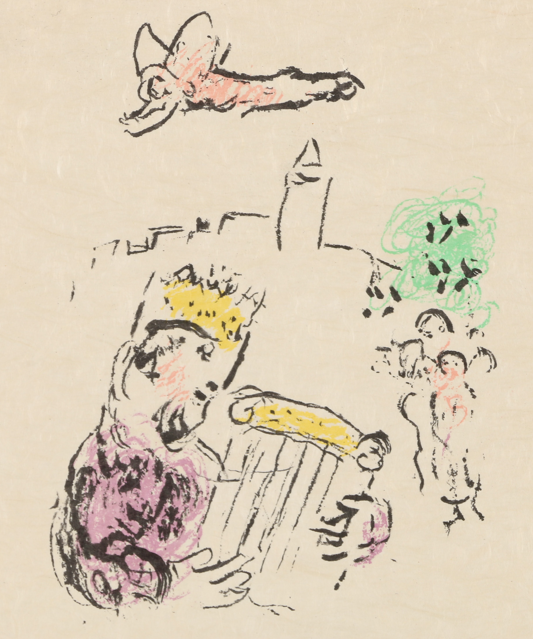 Marc Chagall Lithograph "King David"