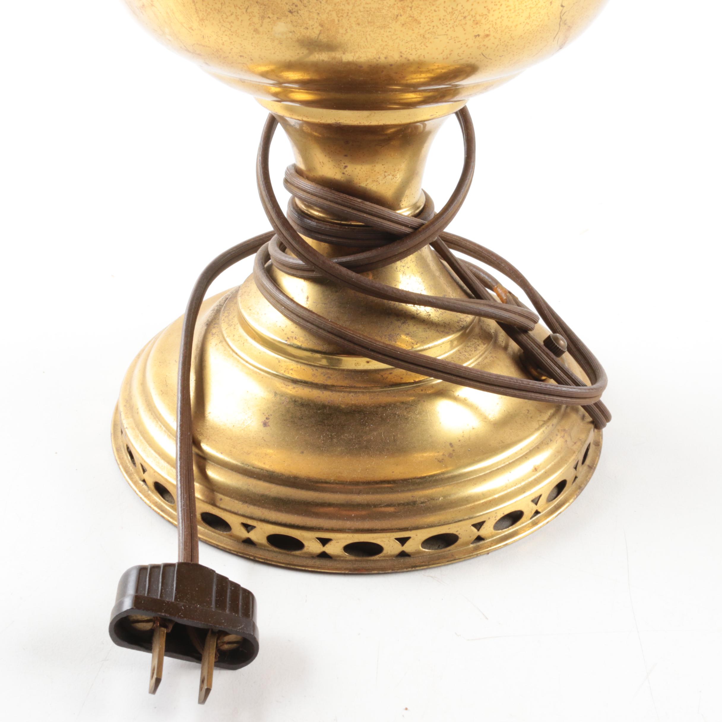 Pair of Aladdin Electrified Oil Lamps