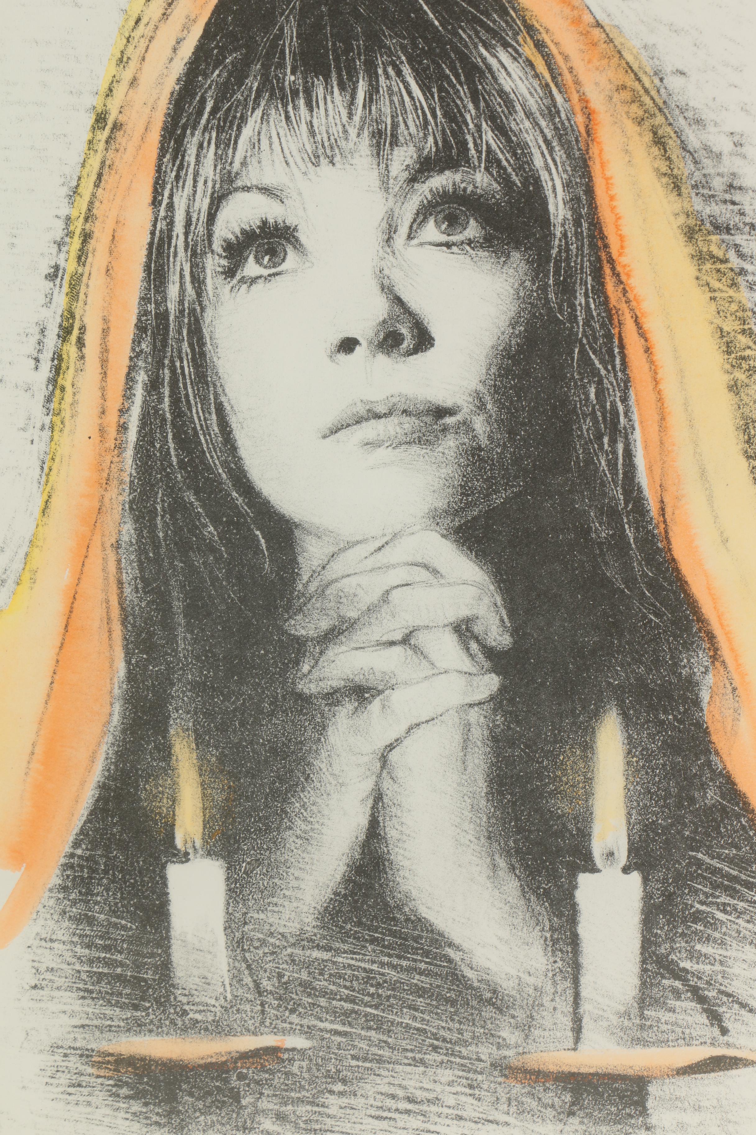 M. Maurice Color Lithograph