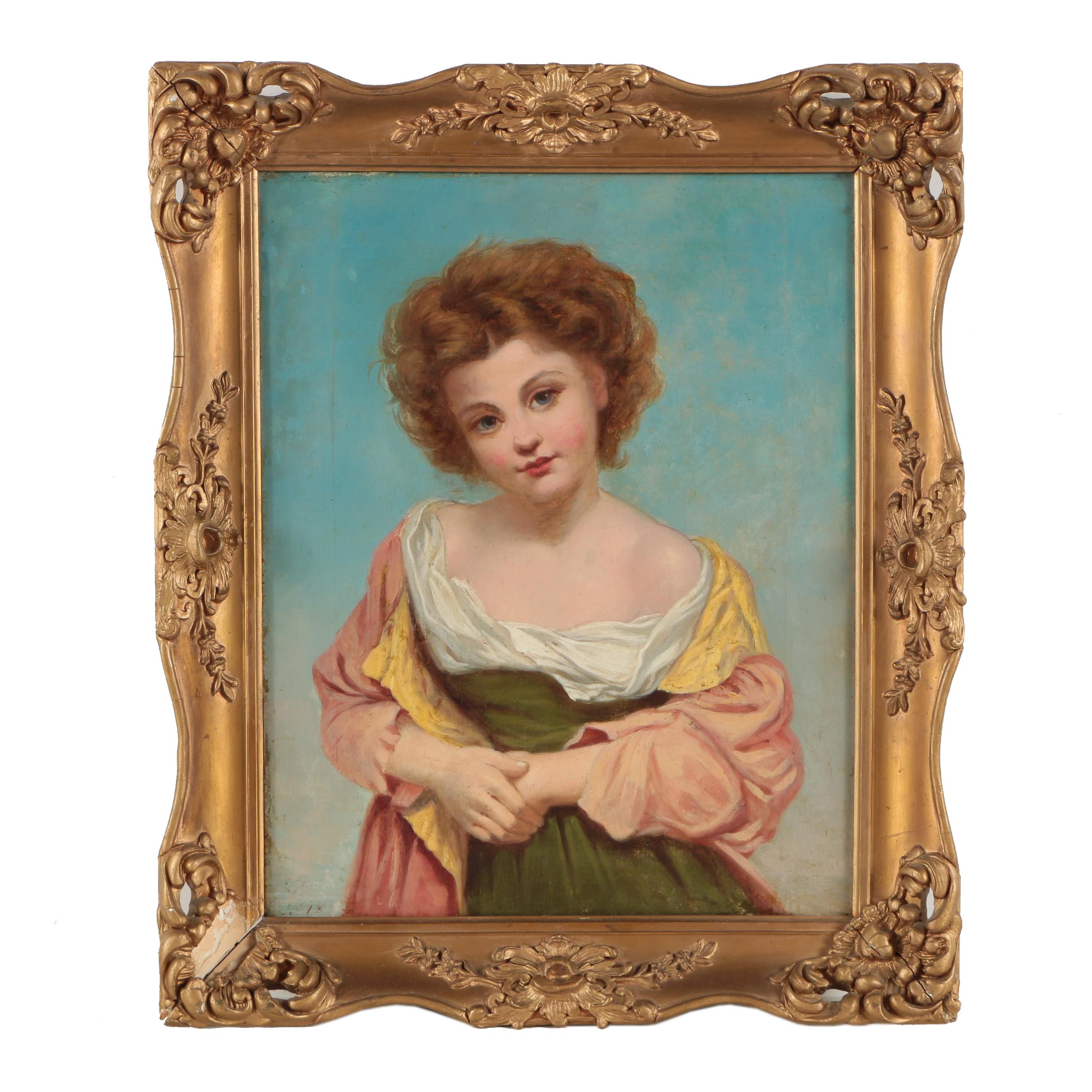 Antique European Oil Painting