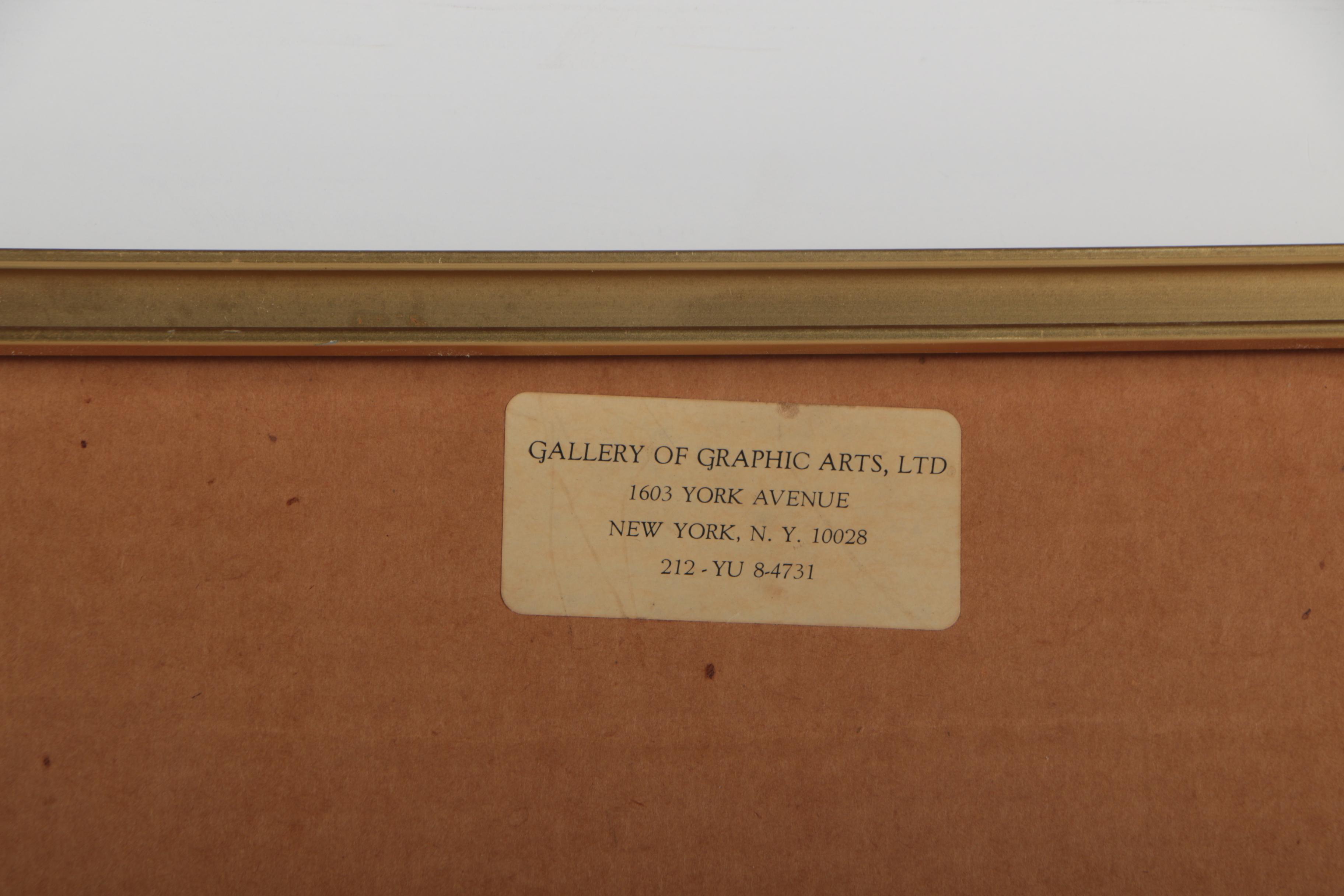 Serigraph After Ludwig Bemelmans' Illustration of Madeline and the Tiger