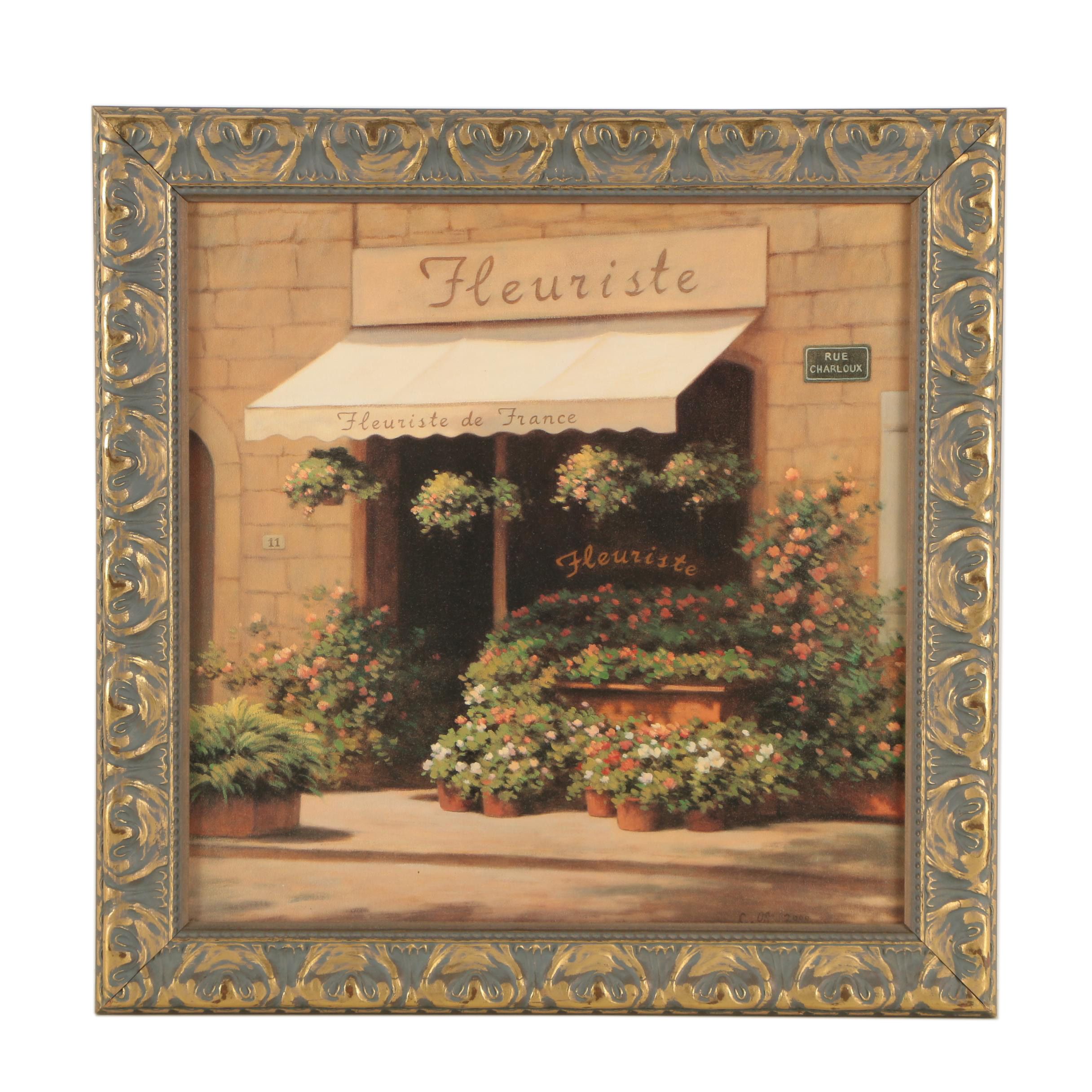 Offset Lithograph After Christopher Wu "French Florist"