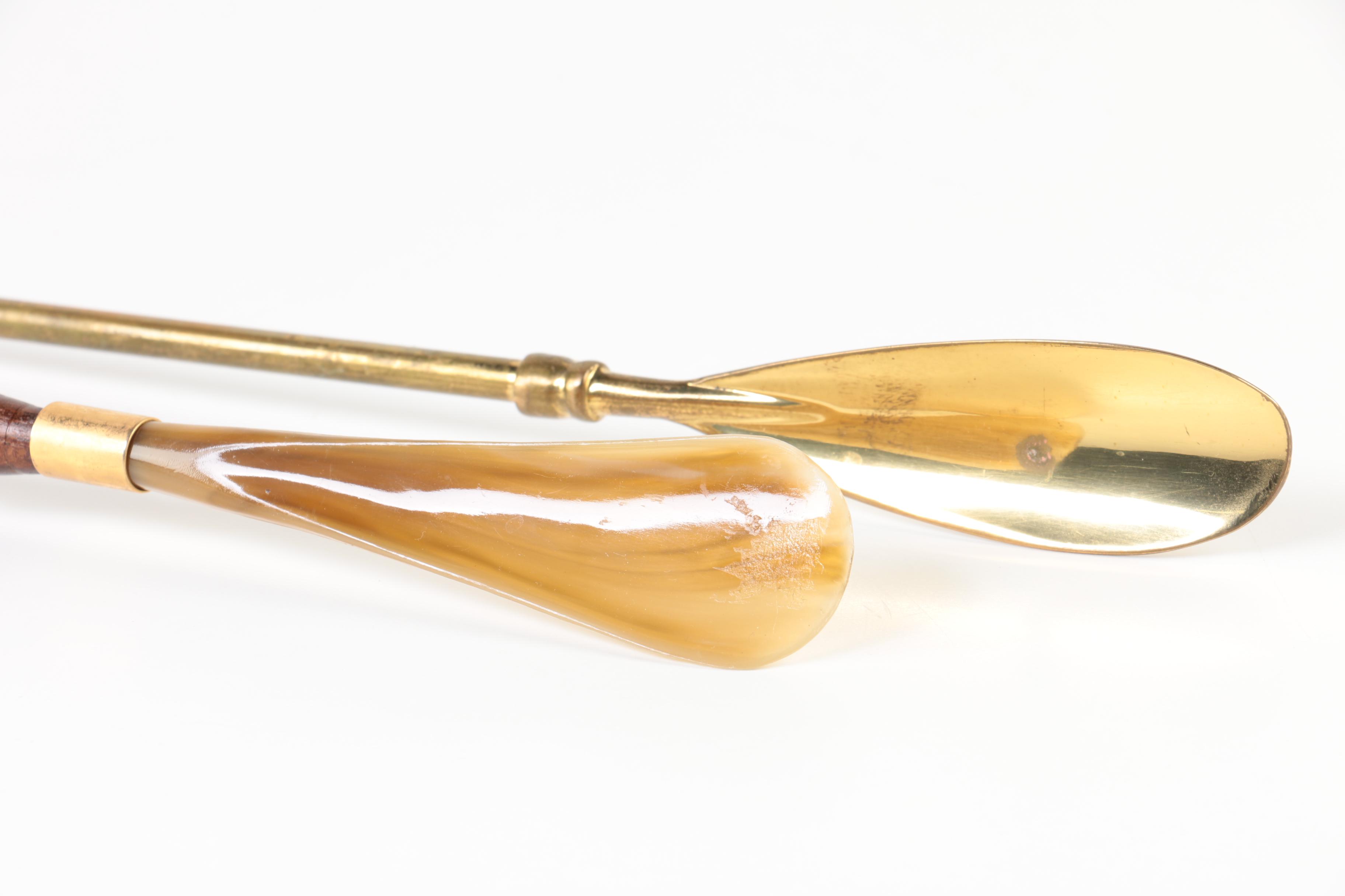 Sterling, Brass, and Wood Shoehorn Collection