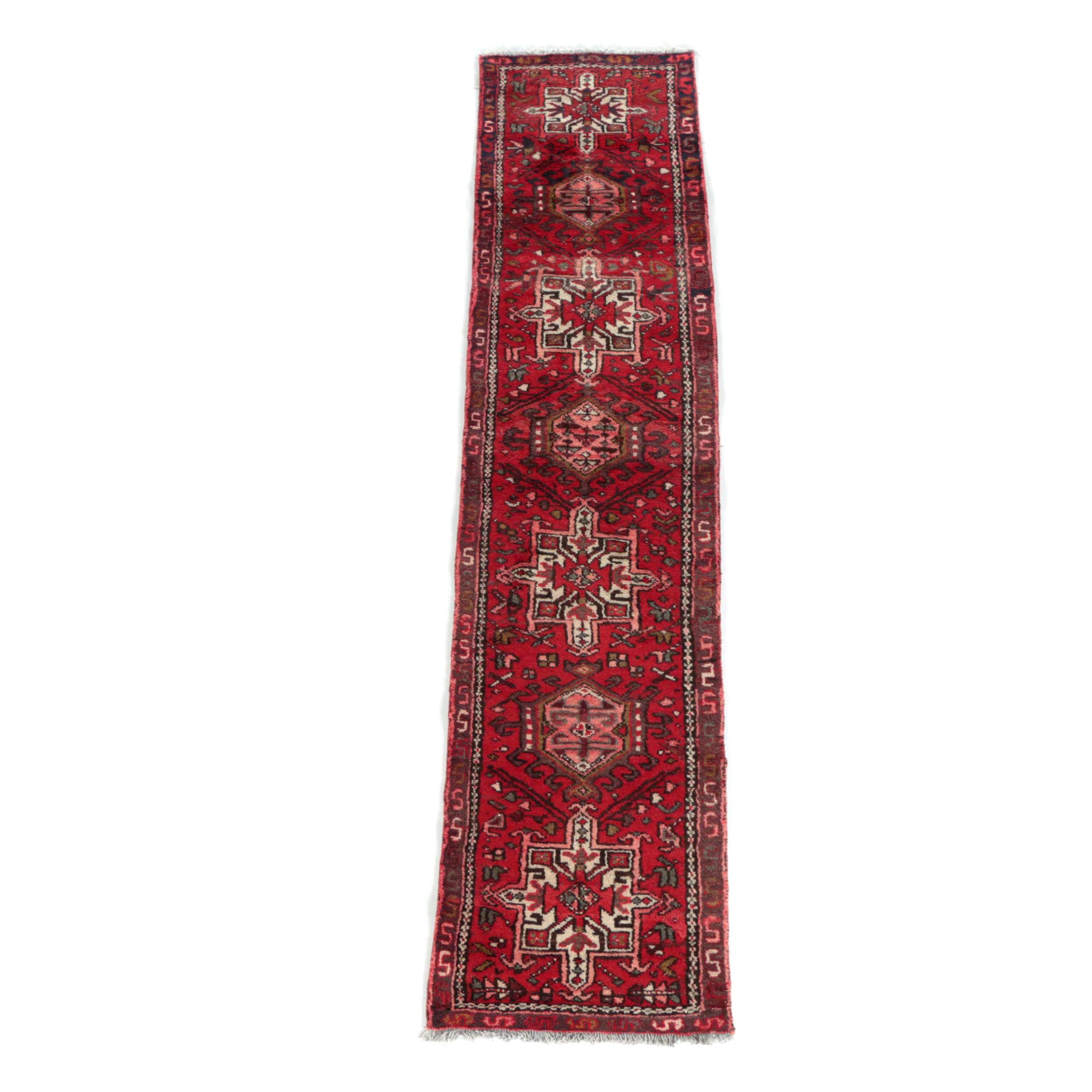 Hand-Knotted Persian Karaja Carpet Runner