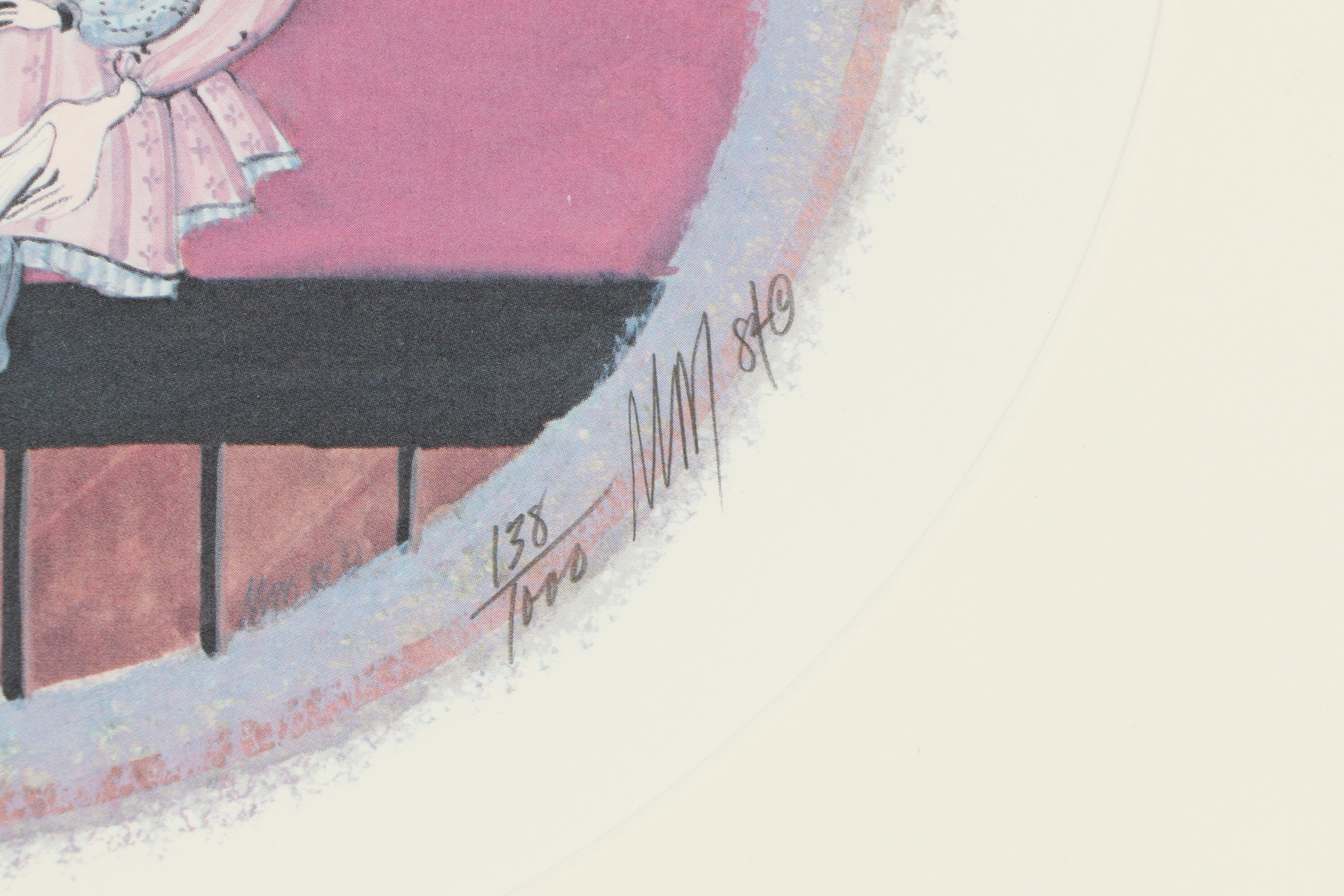 Patricia Buckley Moss Limited Edition Offset Lithograph "Story Time"