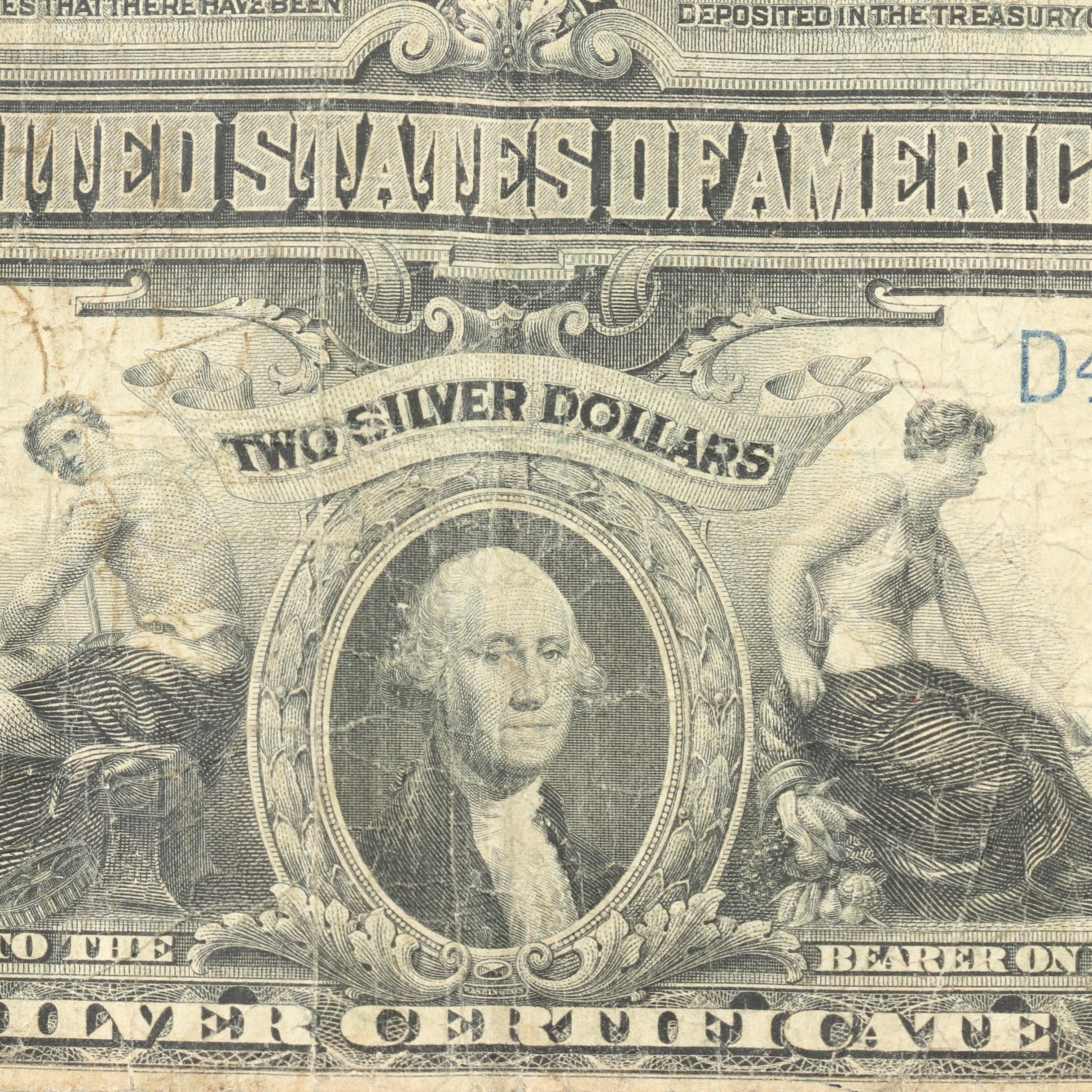 Large Format Series of 1899 $2 Silver Certificate