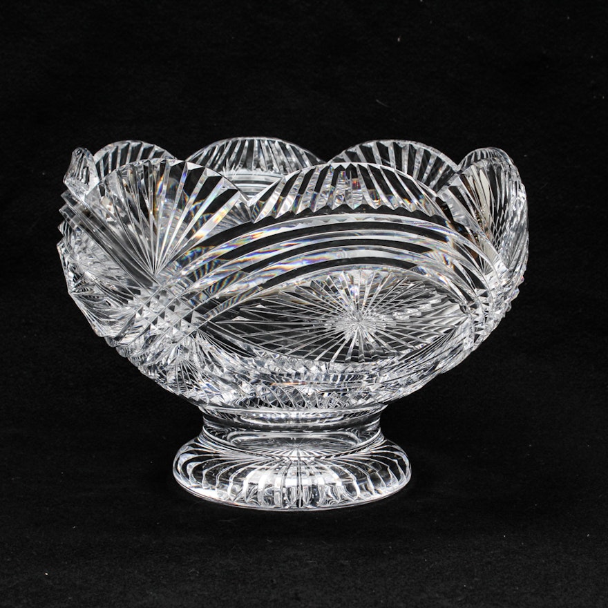 Waterford Crystal "Master Cutter" Collection Artisan Signed Punch Bowl