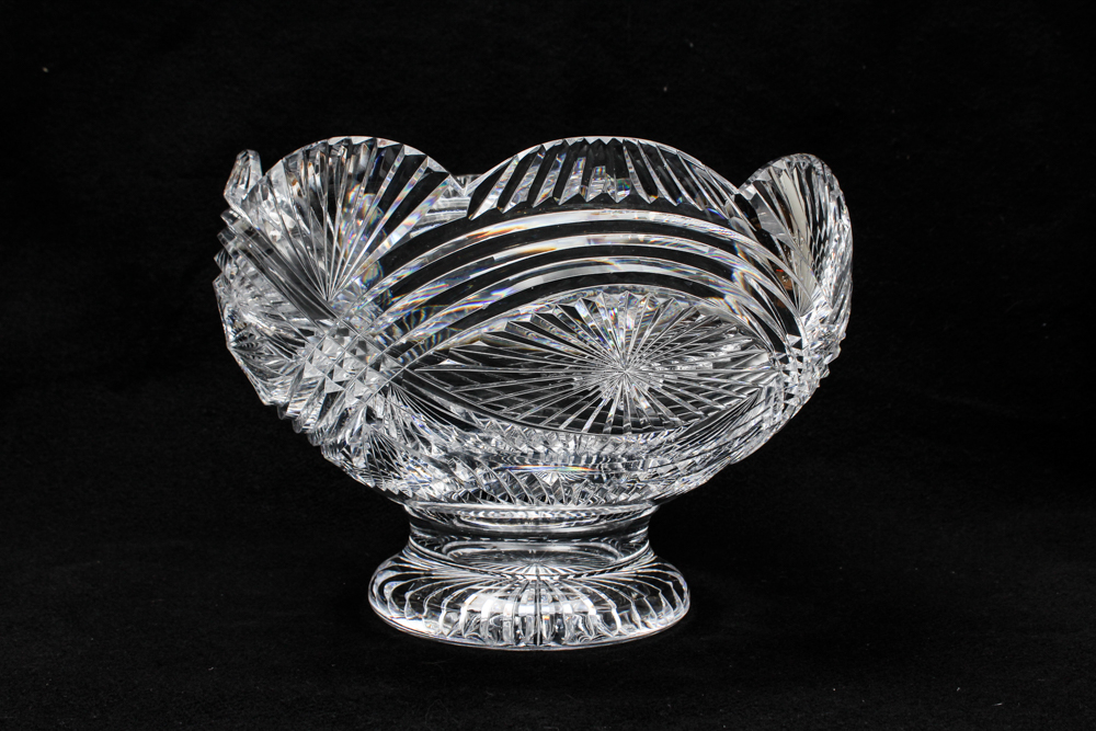 Waterford Crystal "Master Cutter" Collection Artisan Signed Punch Bowl