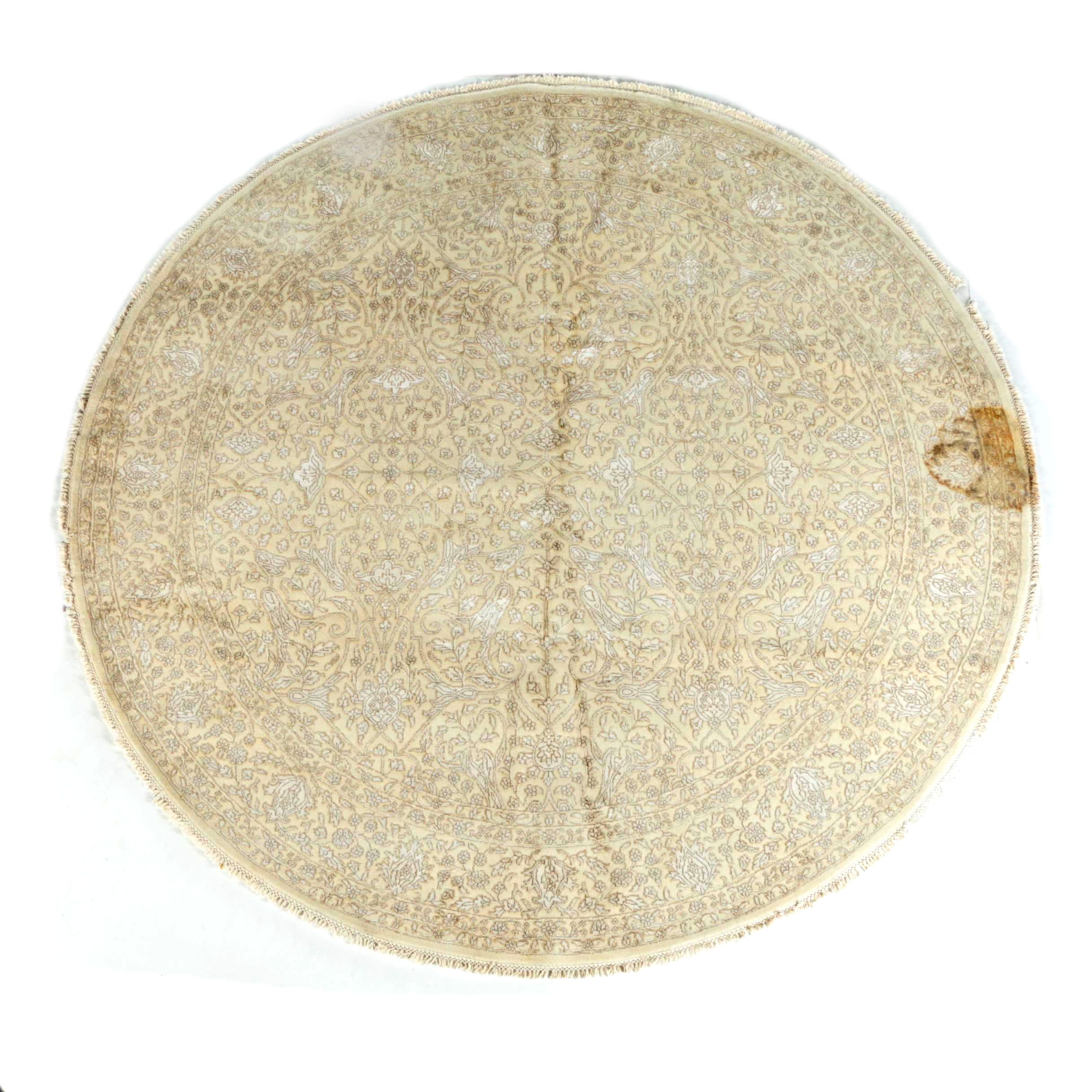 Handmade Silk and Wool Tufenkian Round Rug
