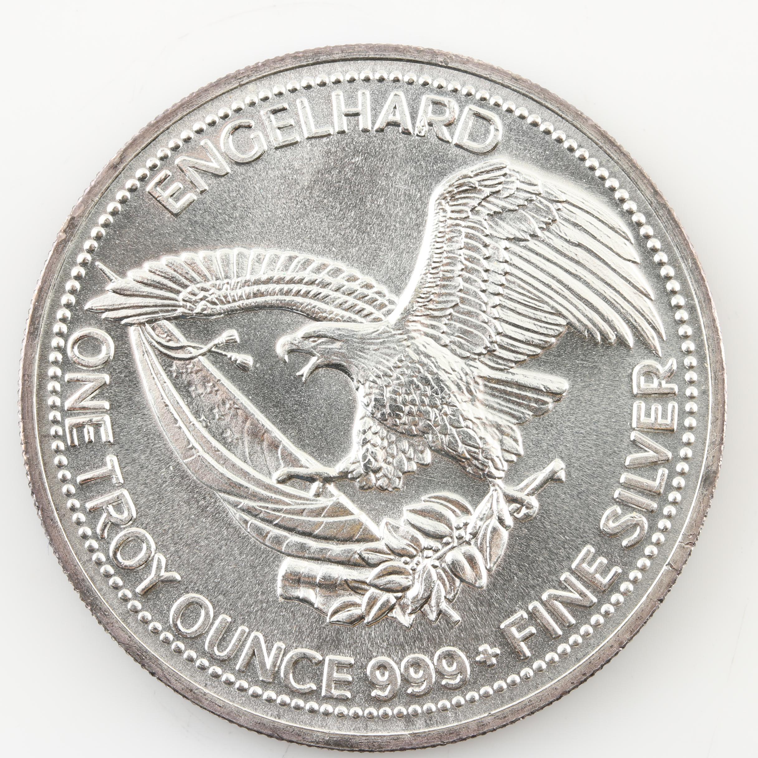 Fourteen 1985 "American Prospector" Commemorative 1-Ounce Silver Rounds