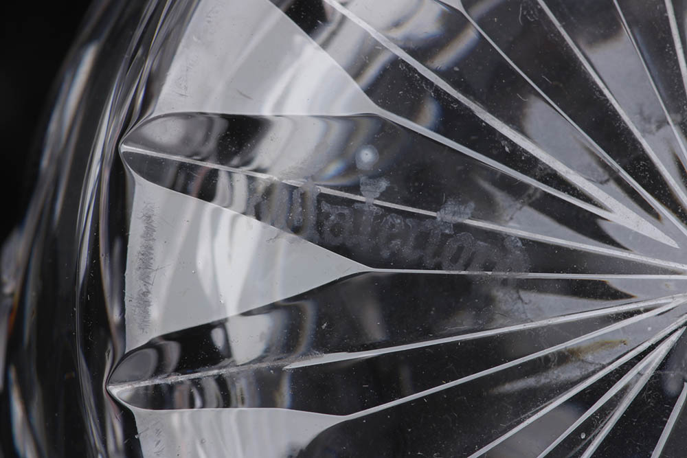 Waterford Crystal "Lismore" Perfume Bottles and "Eternity" Tray