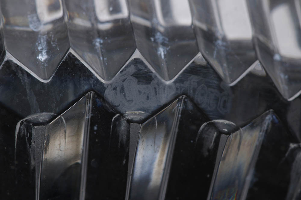 Waterford Crystal "Lismore" Perfume Bottles and "Eternity" Tray