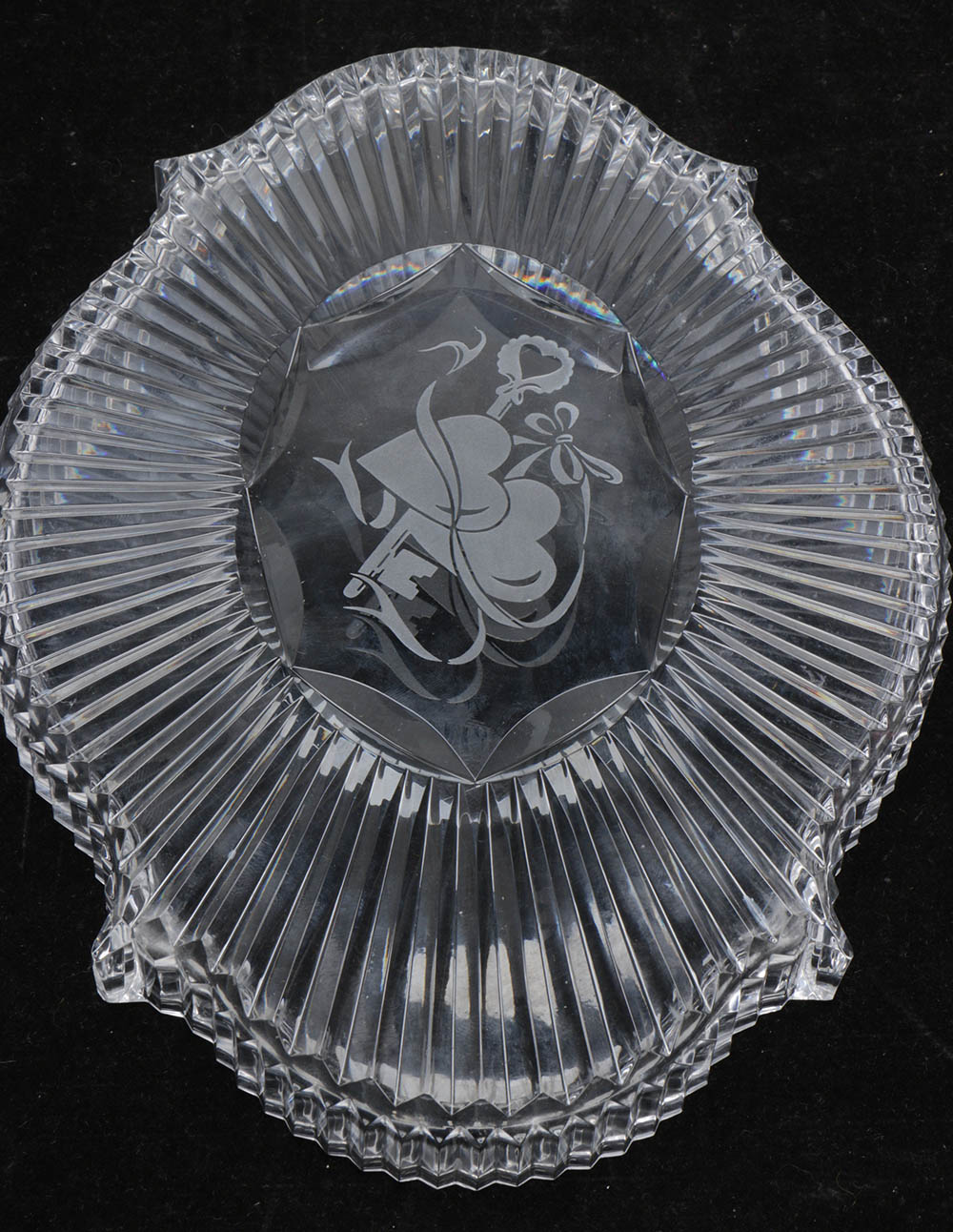 Waterford Crystal "Lismore" Perfume Bottles and "Eternity" Tray