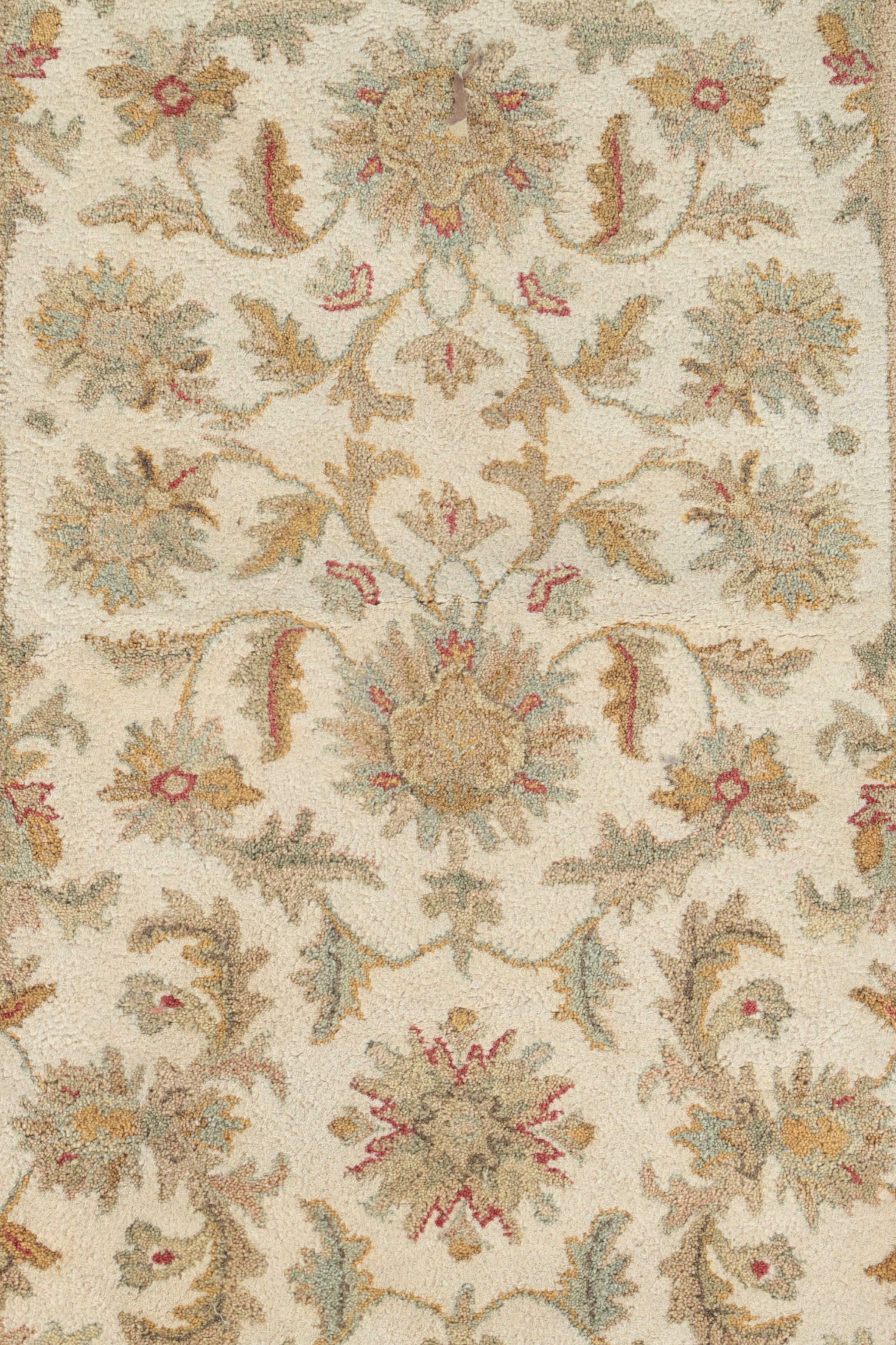 Tufted Indo-Persian Style Carpet Runner