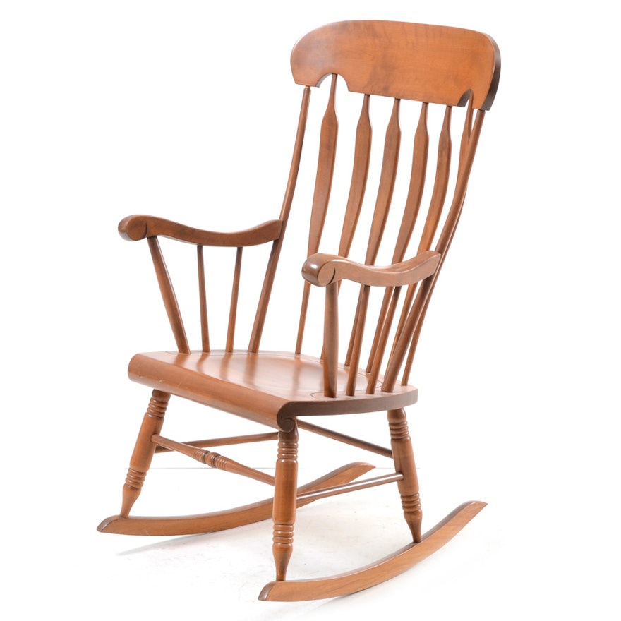 S. Bent and Brothers Colonial Style Rocking Chair