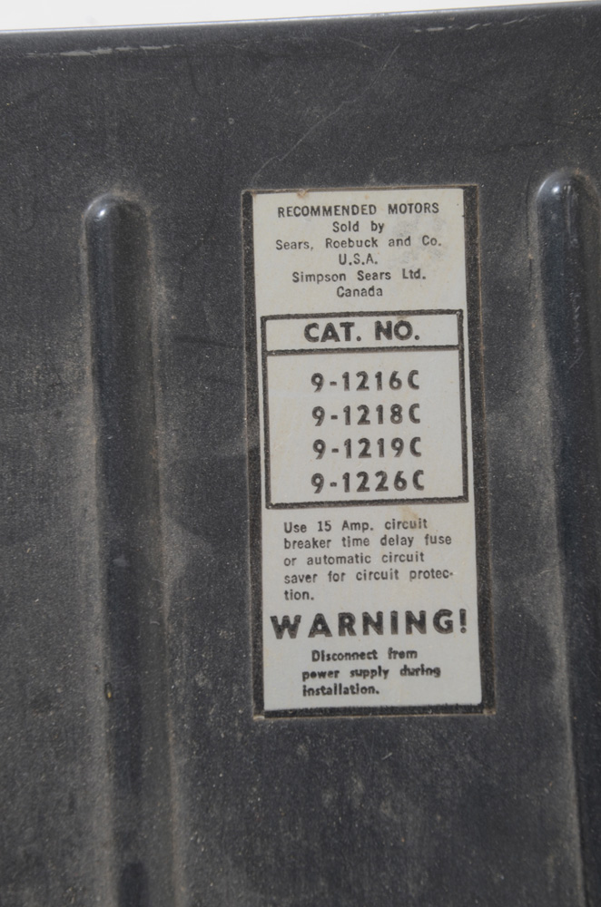 Vintage Craftsman Bench Planer